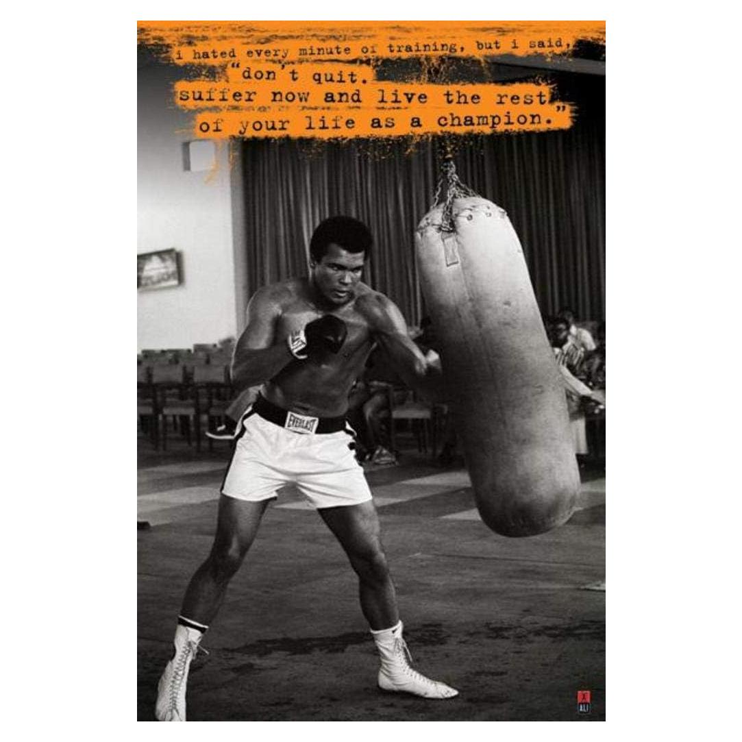 Póster Motivacional de Boxeo Muhammad Ali 91x61 cm Mate