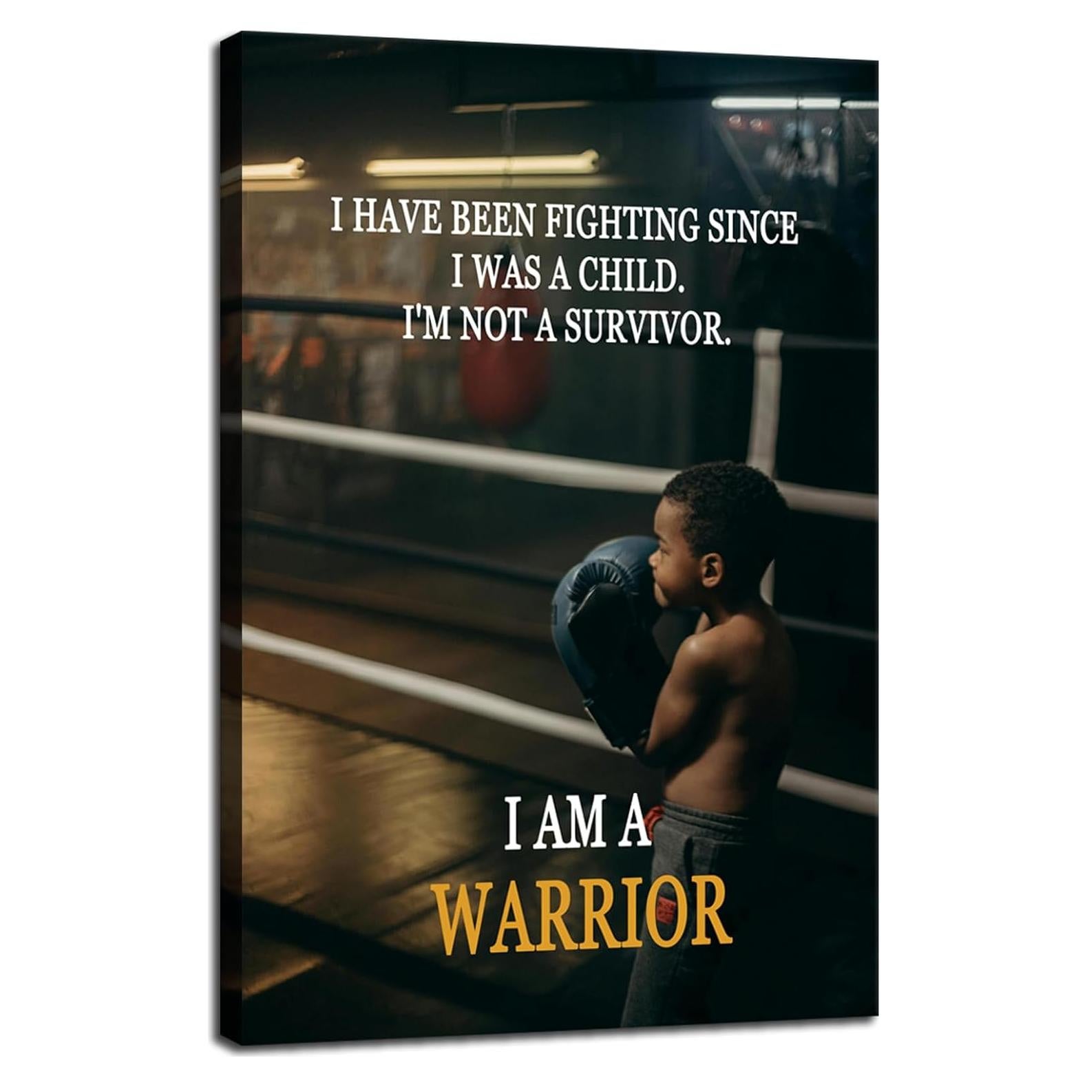 Póster Motivacional Boxeo WYJDFART 30x45 cm Luchador