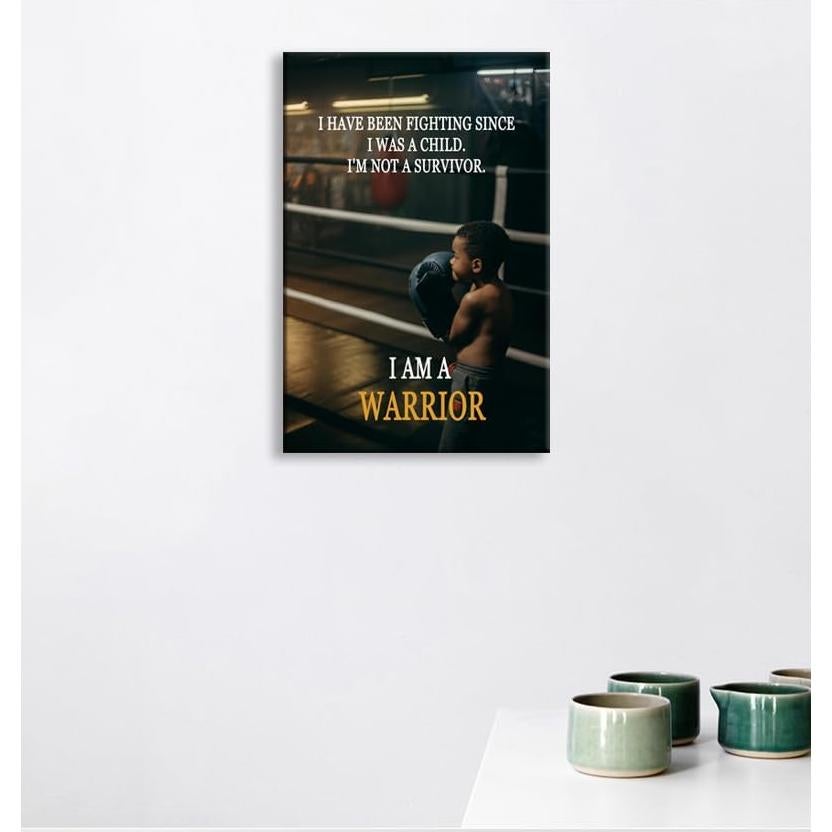 Póster Motivacional Boxeo WYJDFART 30x45 cm Luchador