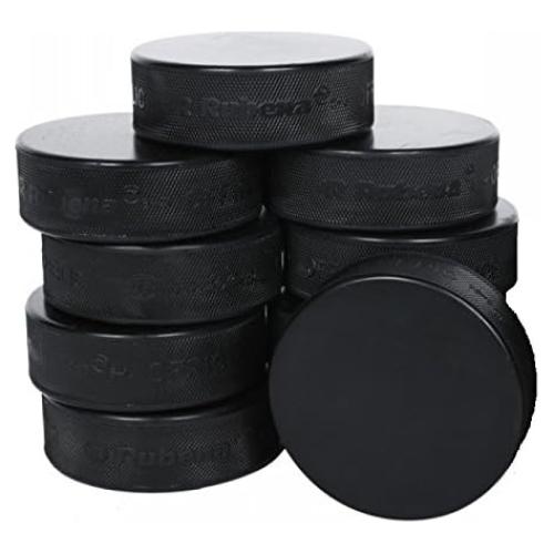 Discos de Hockey sobre Hielo A&R - 10 Paquete, Negro, Oficial
