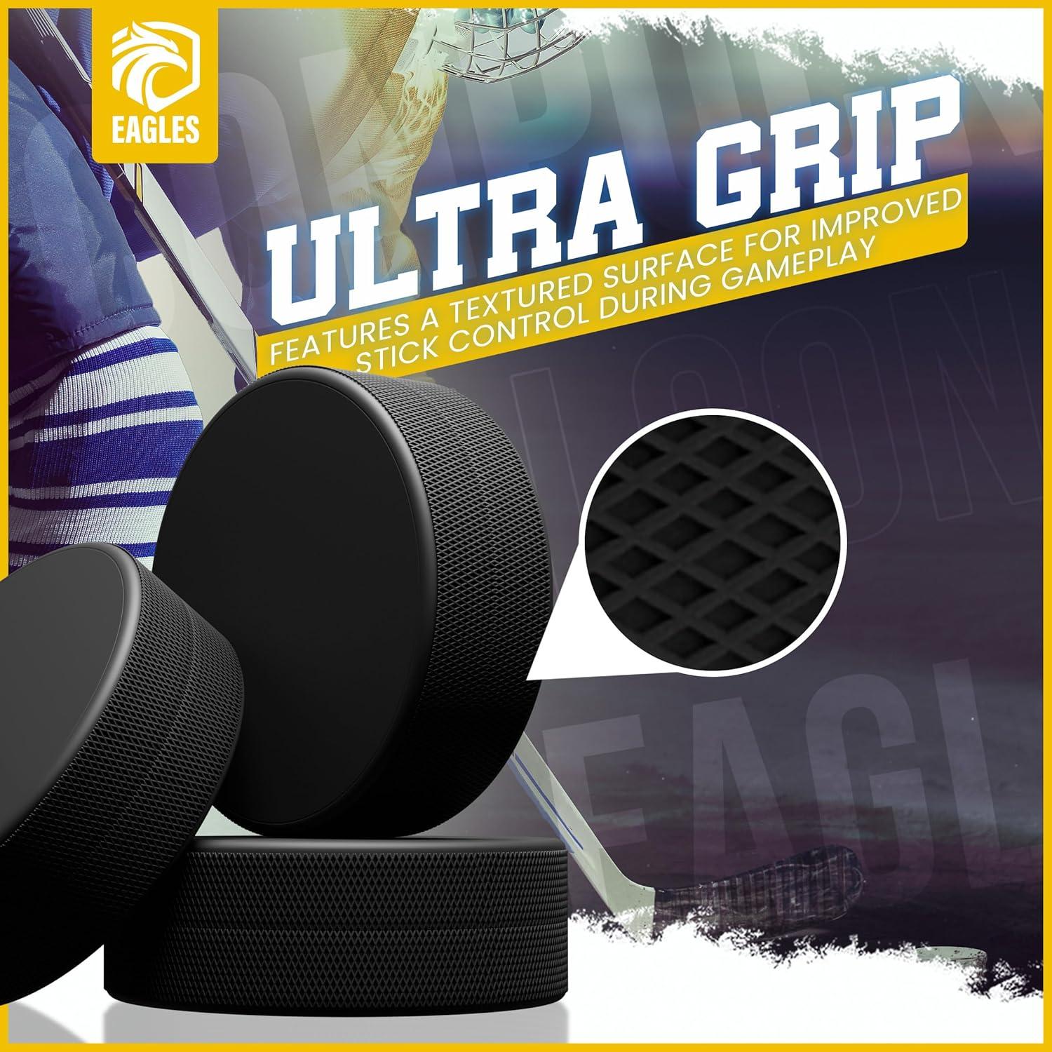 Pucks de Hockey sobre Hielo EAGLES 6 Unidades 170g 7.62cm