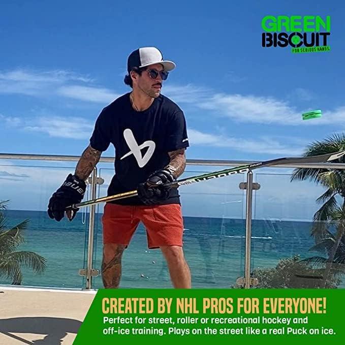 Pucks de Hockey Callejero Green Biscuit 2-Pack Original y Snipe
