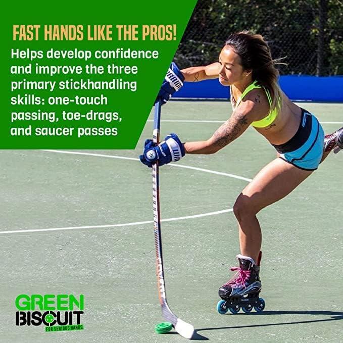 Pucks de Hockey Callejero Green Biscuit 2-Pack Original y Snipe