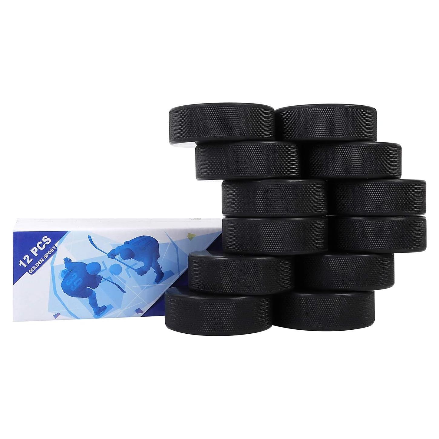 Discos de Hockey sobre Hielo Golden Sport HC-12P, 12 Pcs, 7.62 cm