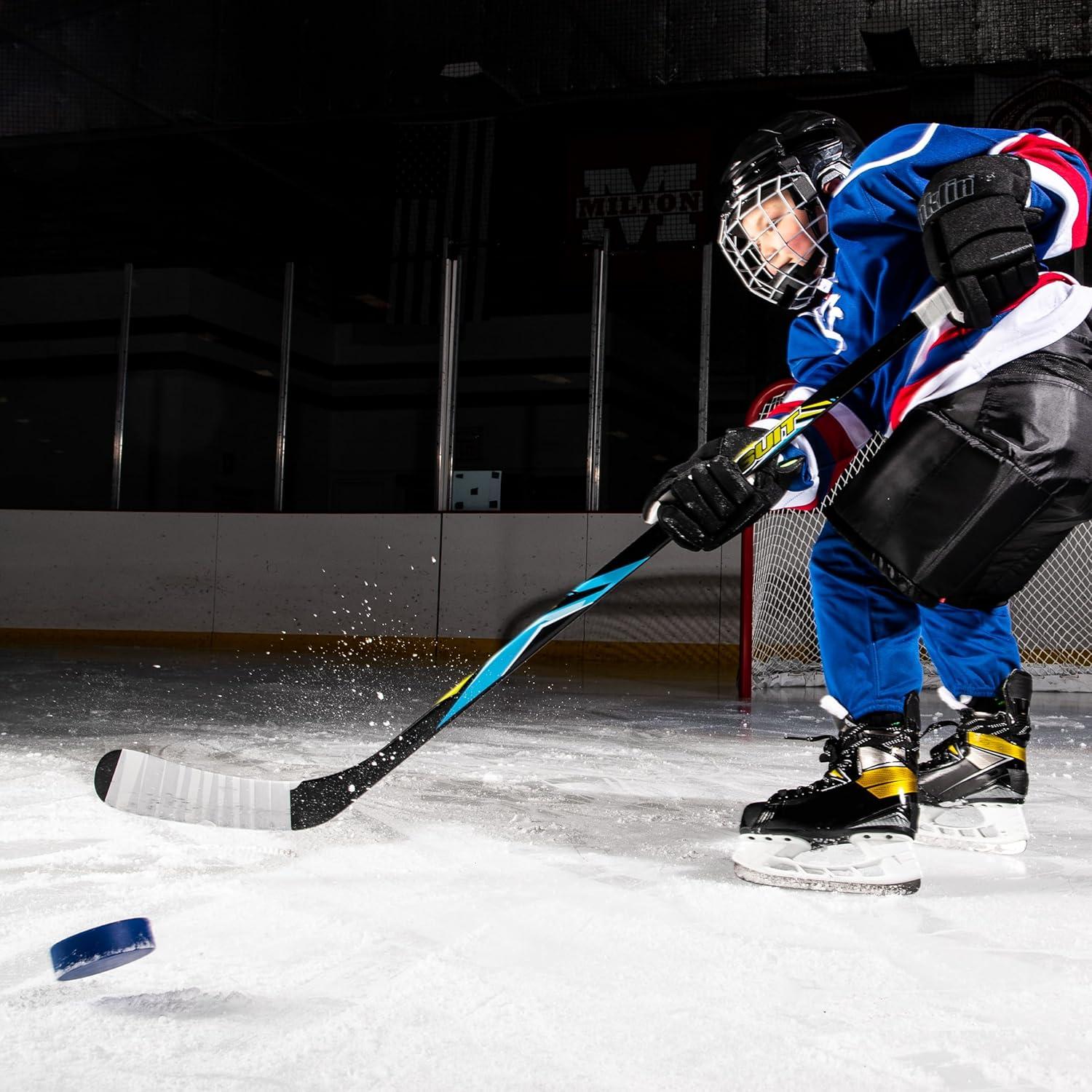 Discos de Hockey sobre Hielo Franklin Sports Juvenil Azul - Set de 3