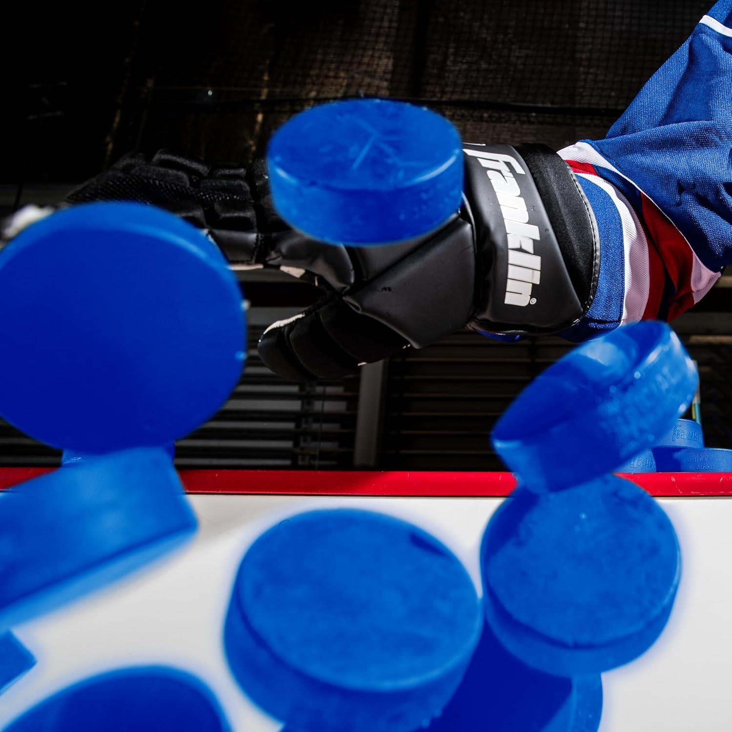 Discos de Hockey sobre Hielo Franklin Sports Juvenil Azul - Set de 3