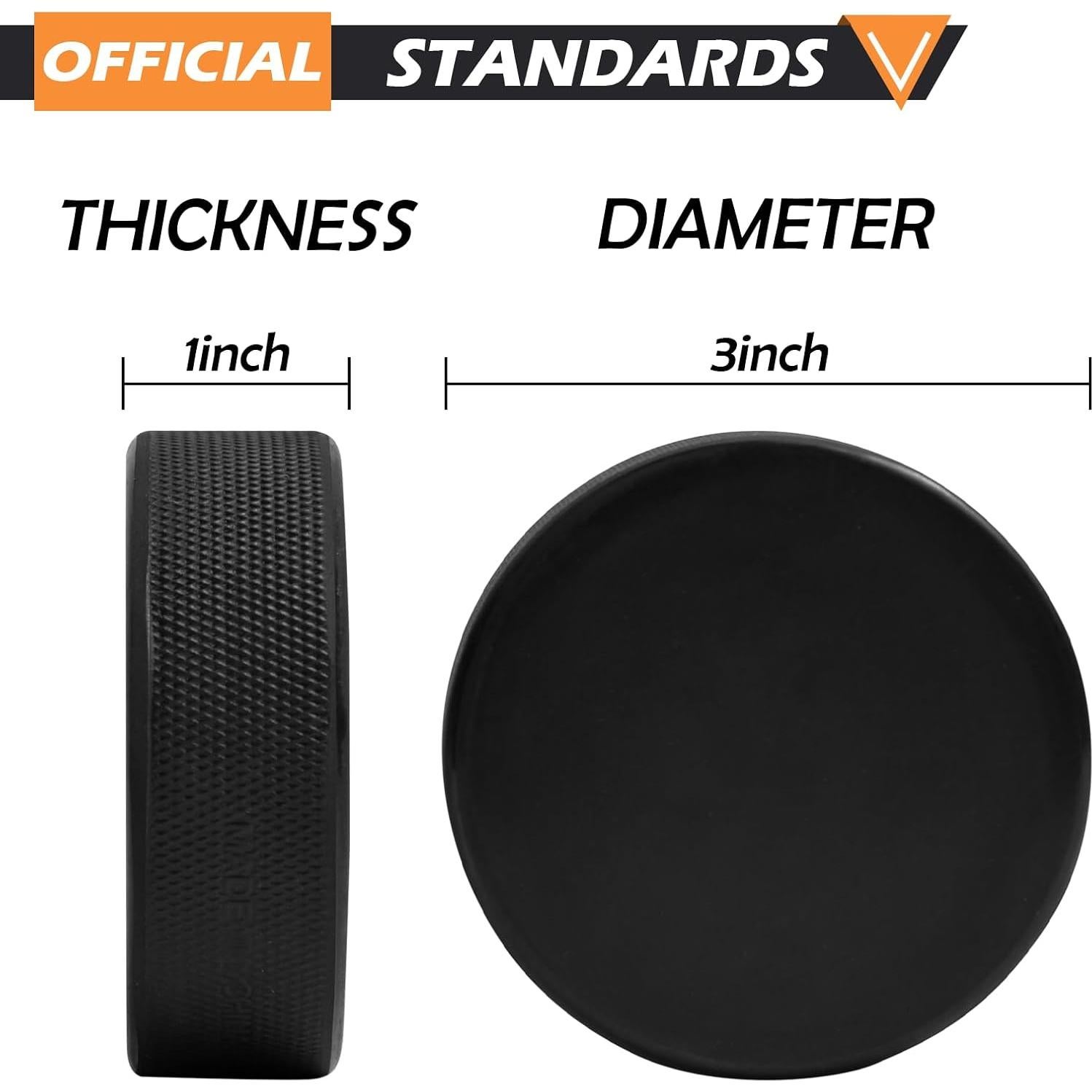 Discos de Hockey sobre Hielo OMYOPY 7.62 cm 18 Piezas con Bolsa