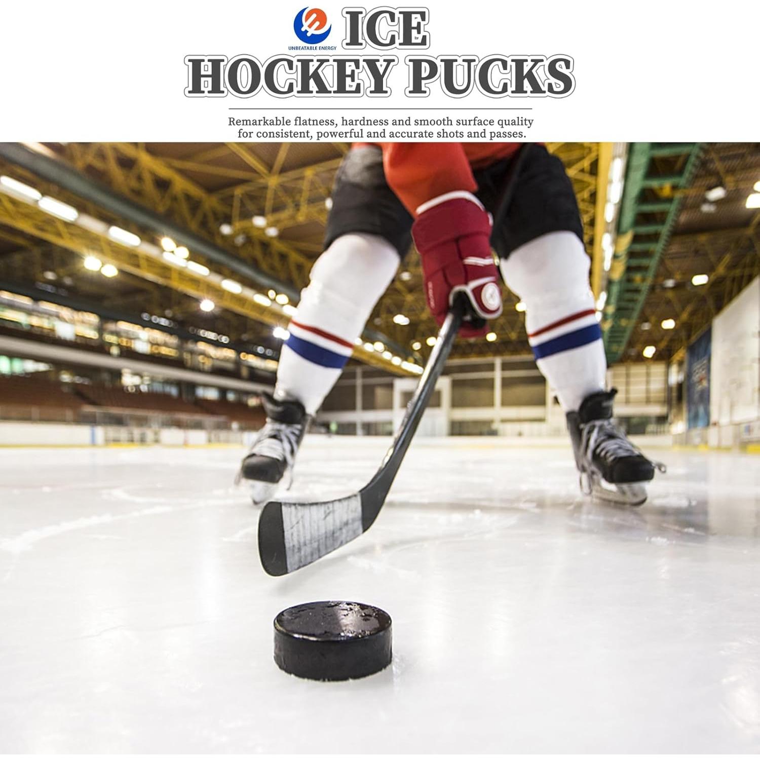 Pucks de Hockey sobre Hielo ENERGÍA INIGUALABLE - Paquete de 50