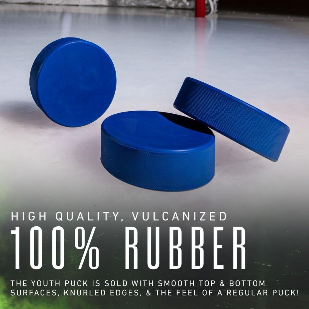 Pucks de Hockey sobre Hielo TronX Blue Mite - Paquete de 6 o 12