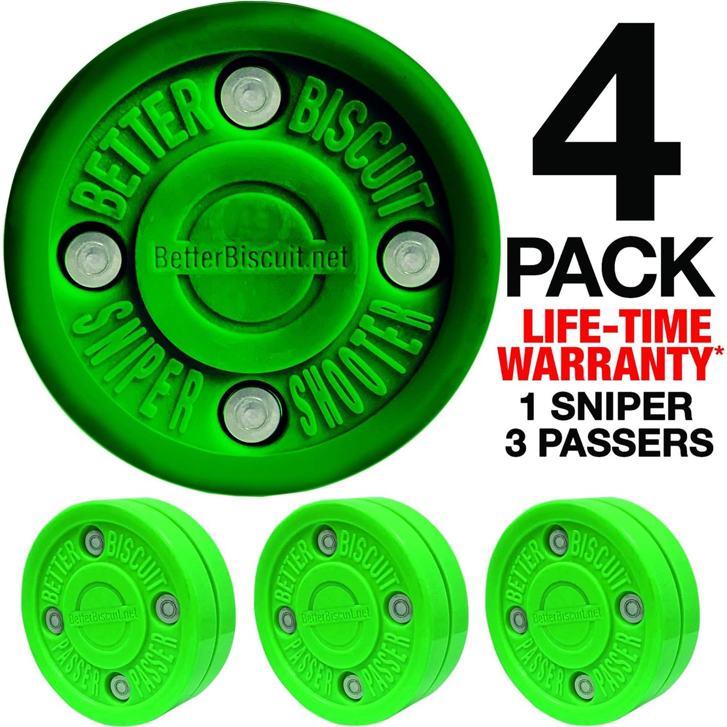 Discos de Hockey Mejor Disco 4 Pack - Verde Oscuro