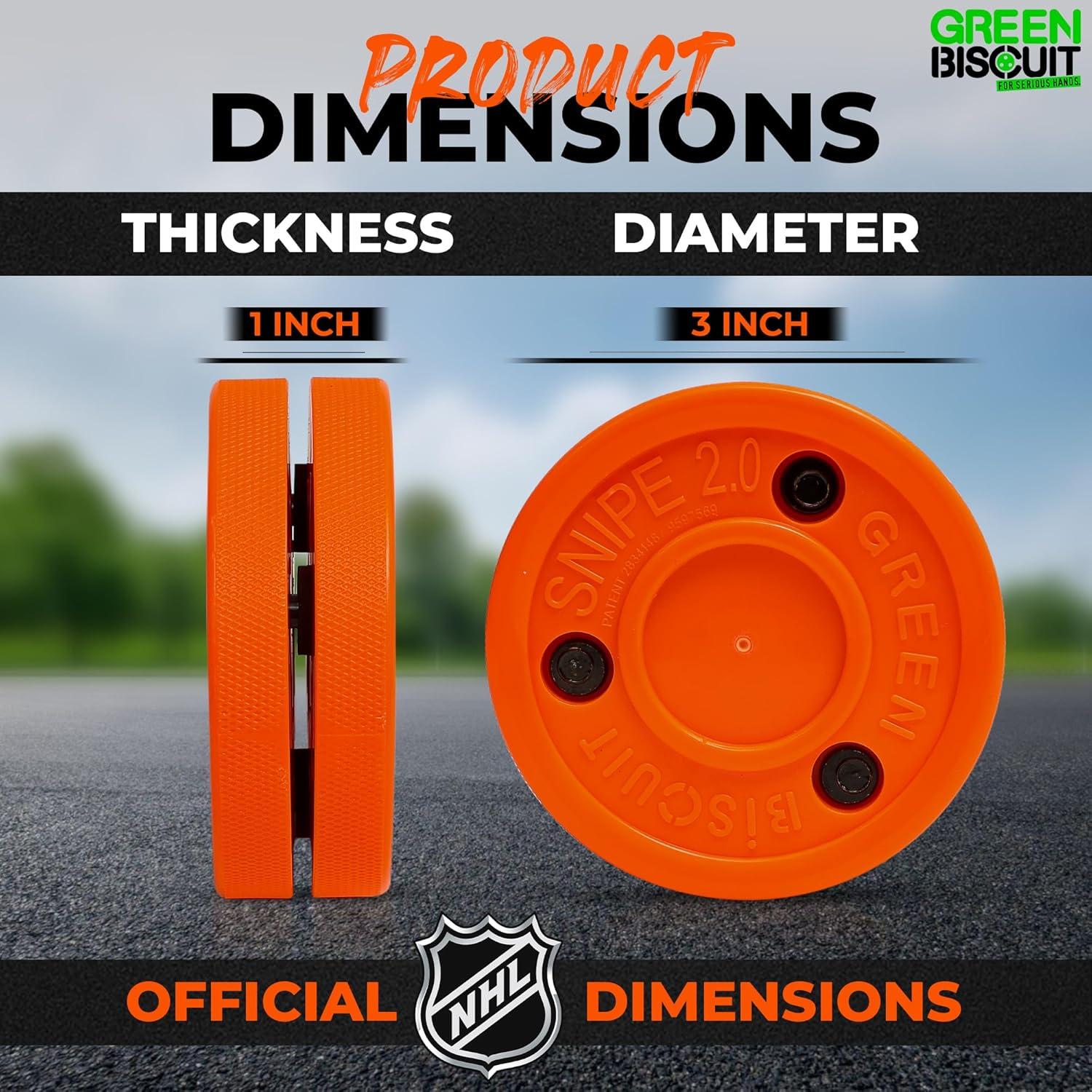 Disco de Hockey Green Biscuit Snipe 2.0 Naranja 2 Piezas