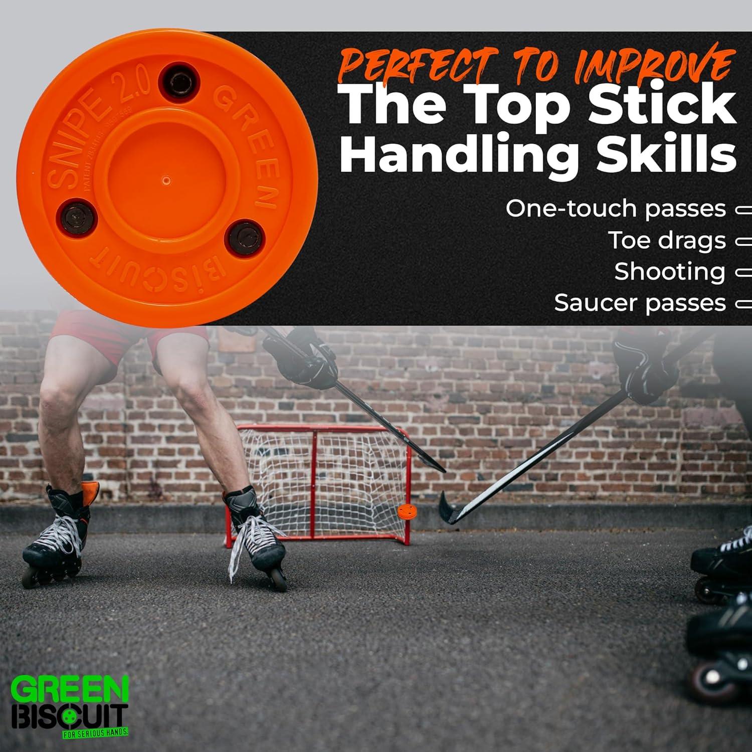 Disco de Hockey Green Biscuit Snipe 2.0 Naranja 2 Piezas
