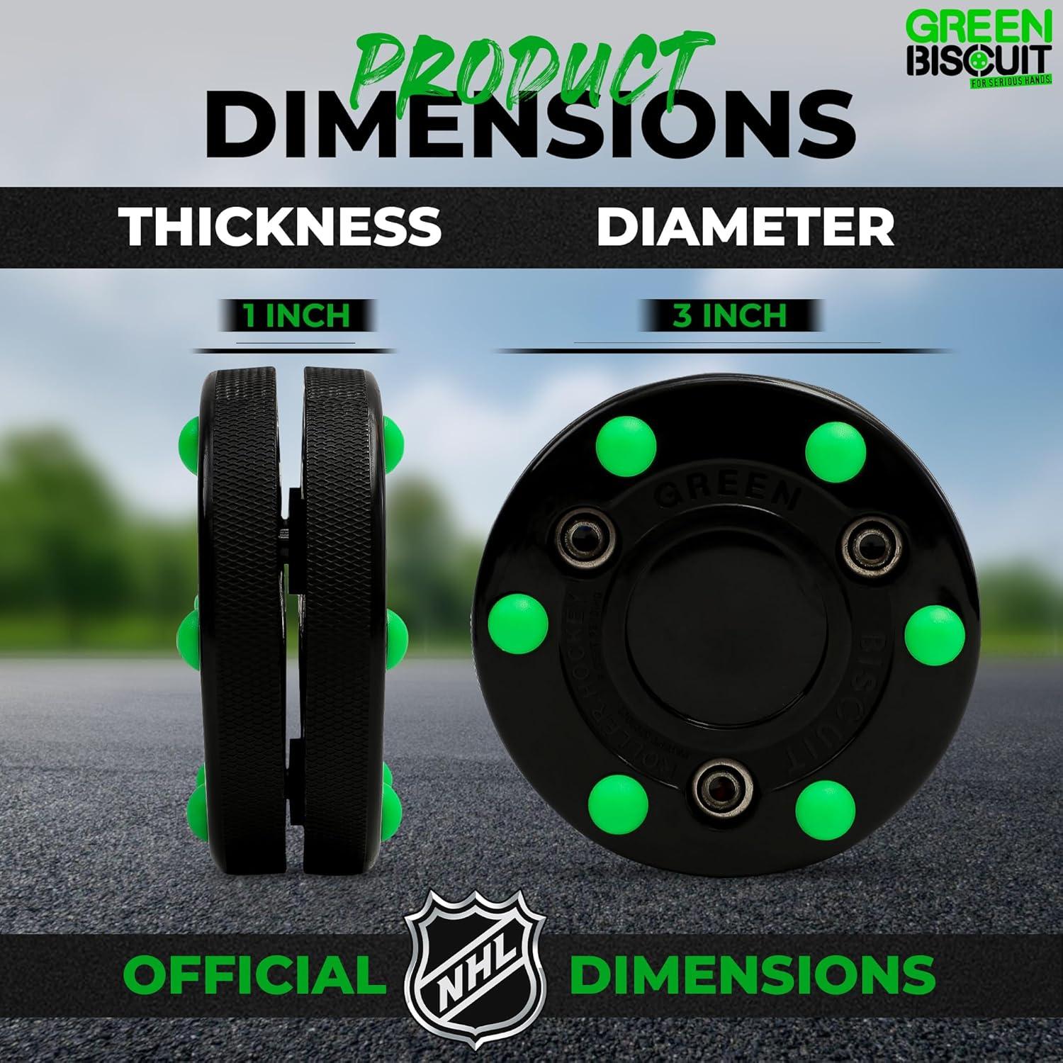 Disco de Hockey Green Biscuit Oficial NHL 7.62 cm - Práctica Callejera