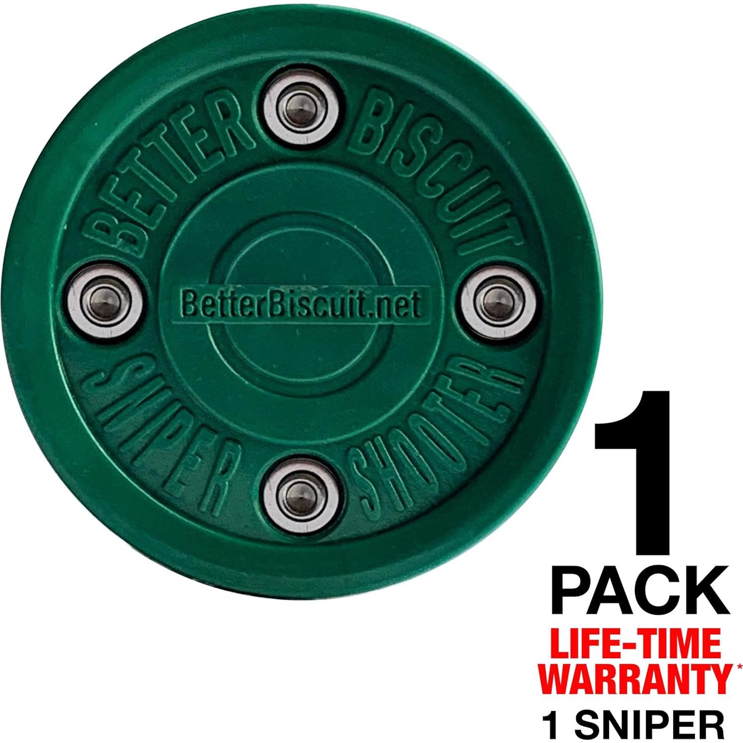 Puck de Hockey Mejor Galleta Francotirador 155.92g Verde