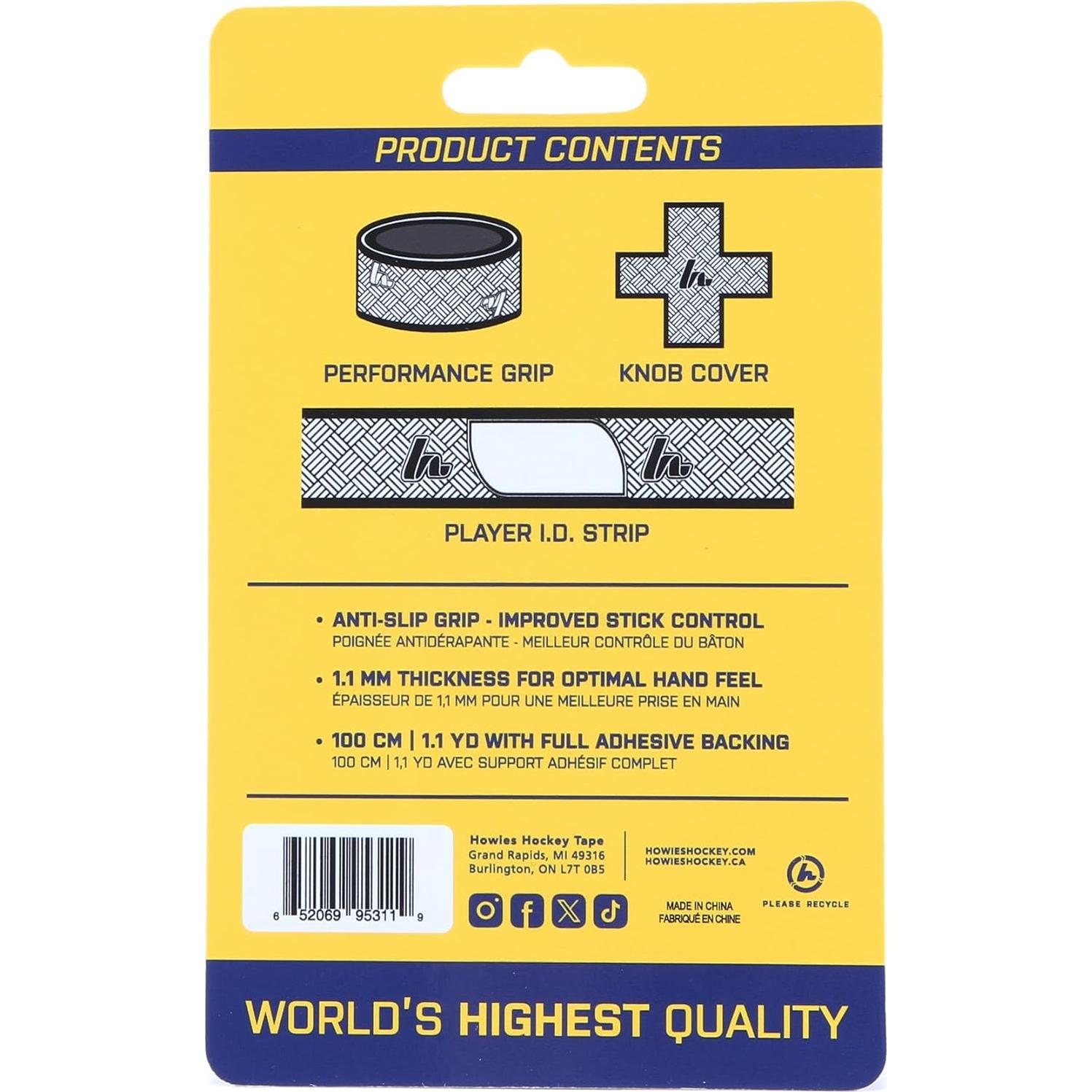 Cinta de agarre Howies APEX para hockey y béisbol 100cm