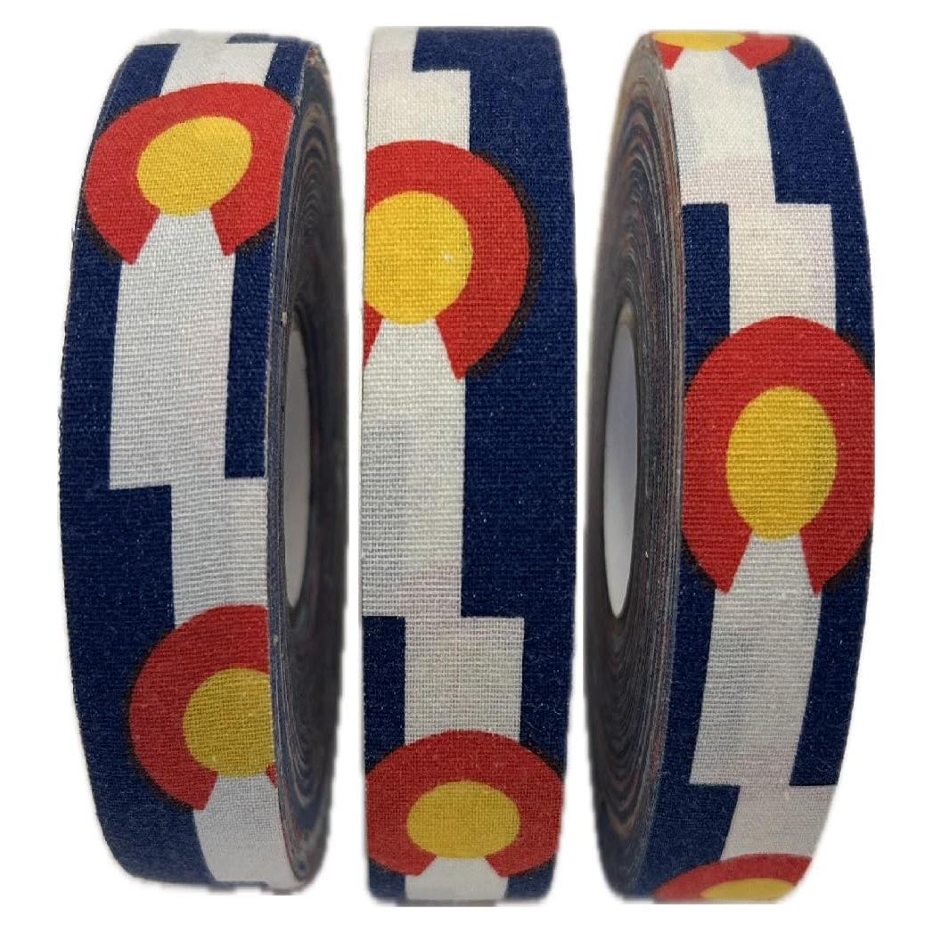 Cinta de Hockey Adhesiva Genérica Colorado - 3 Rollos 2.54 cm