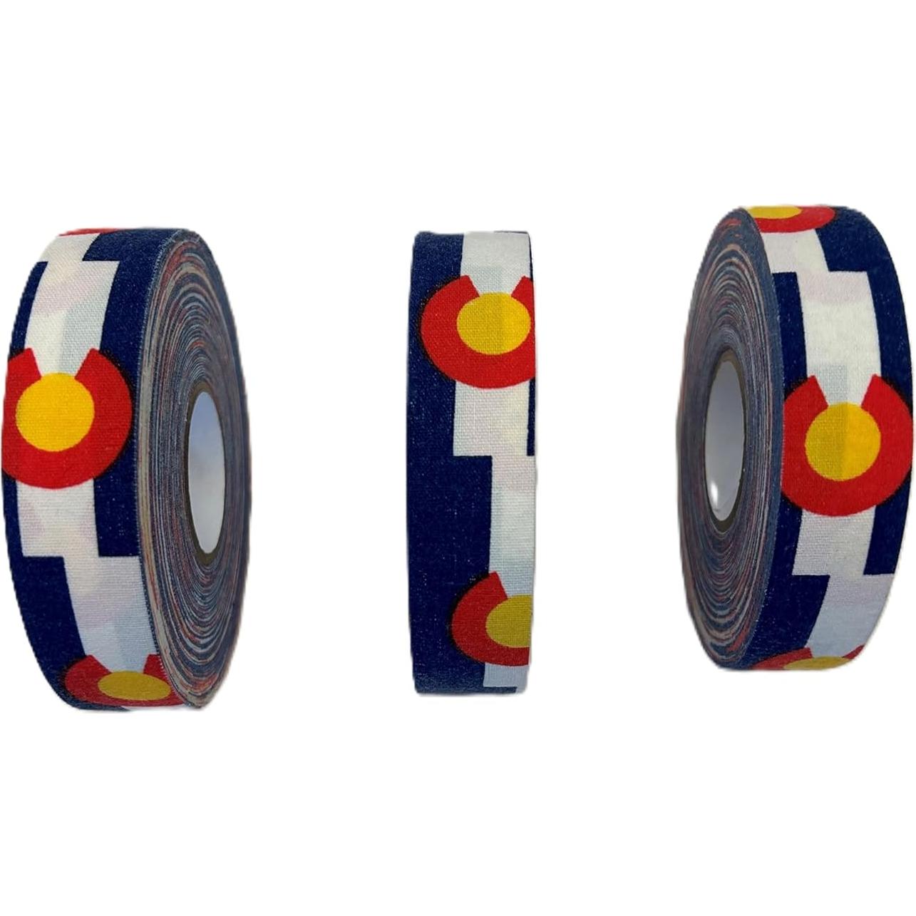 Cinta de Hockey Adhesiva Genérica Colorado - 3 Rollos 2.54 cm
