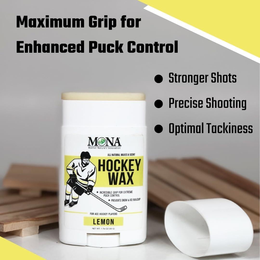 Cera de Hockey Natural MONA Brands 1-Pack Limón | Protección Premium