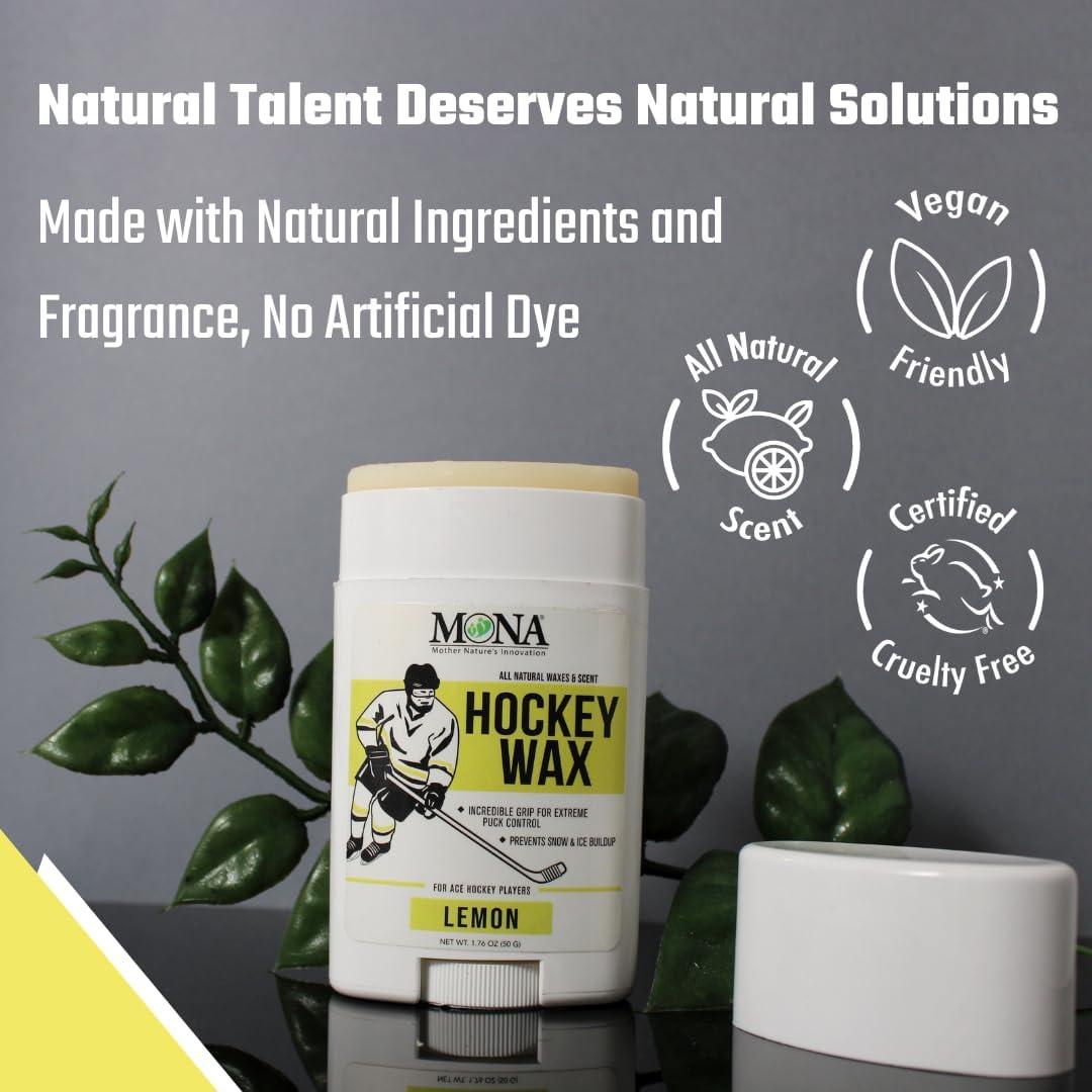 Cera de Hockey Natural MONA Brands 1-Pack Limón | Protección Premium