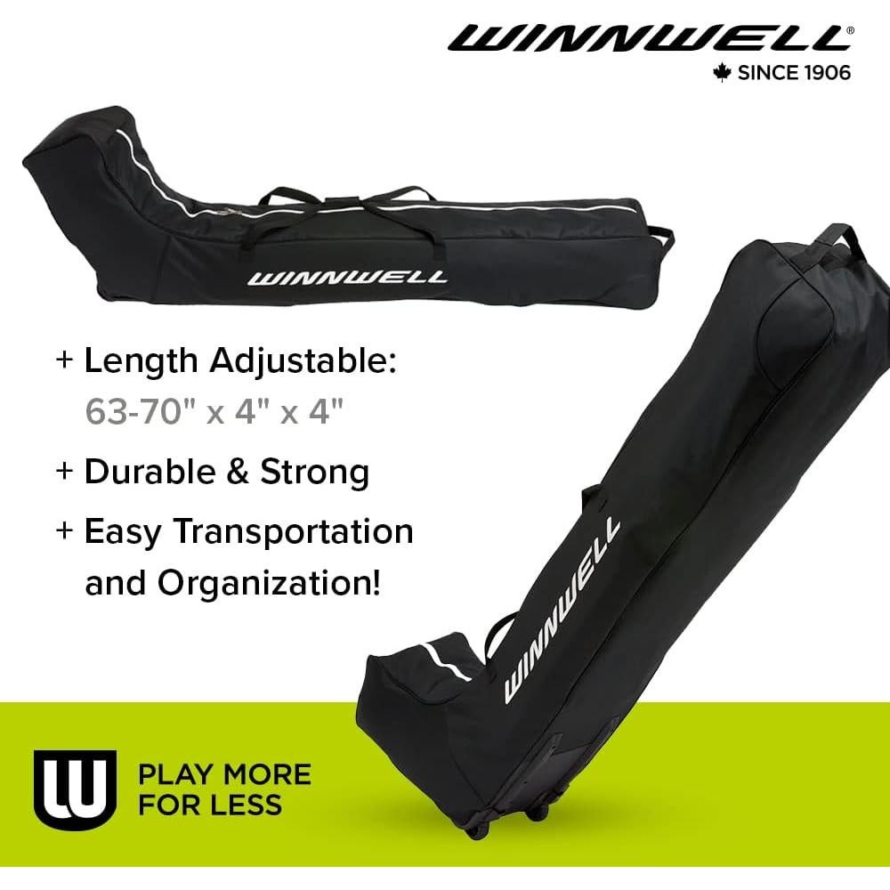 Bolsa de Hockey Winnwell para 60 Palos - Ajustable y Duradera