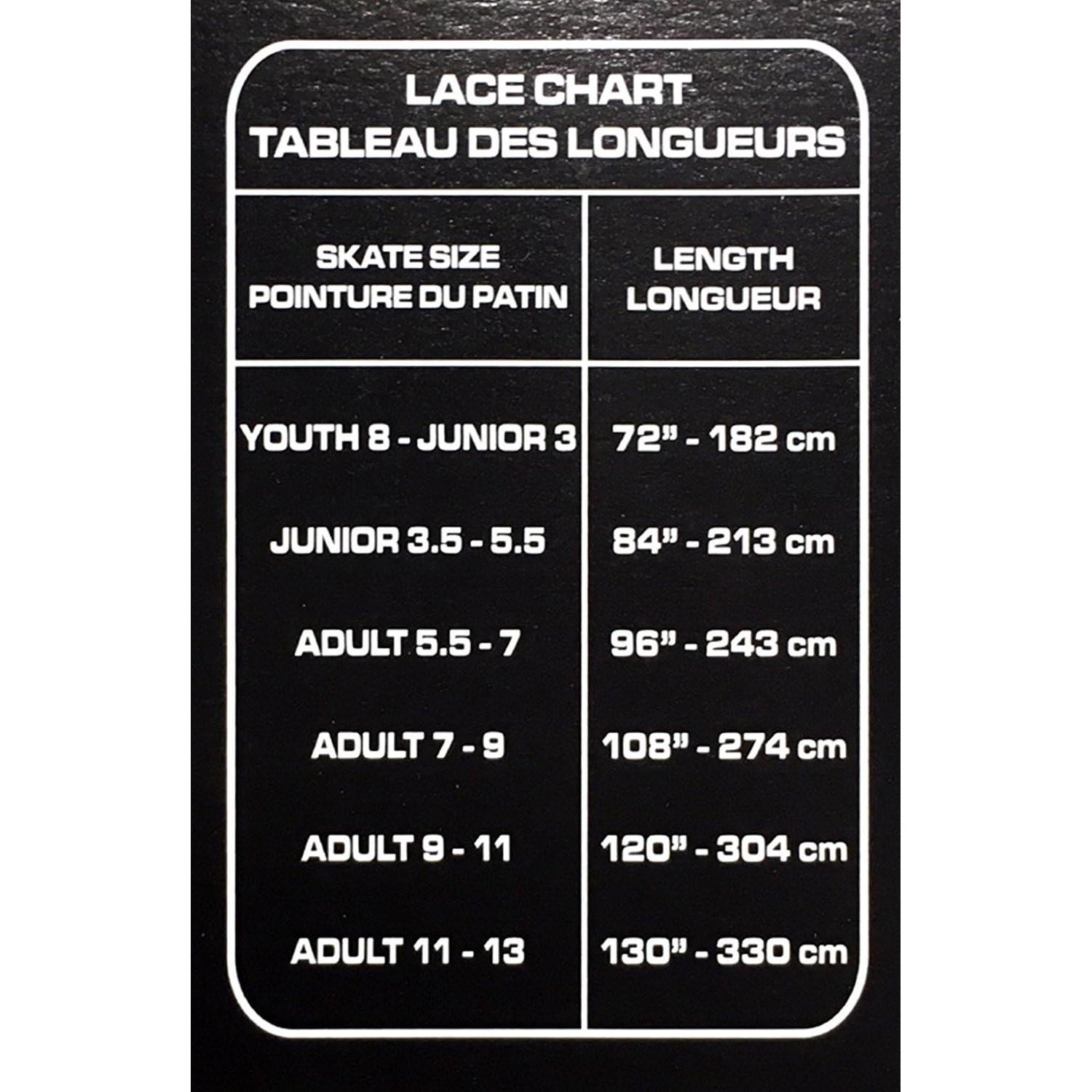 Cuerdas de Patín de Hielo Elite Waxed Prolace 304.8 cm Blanco