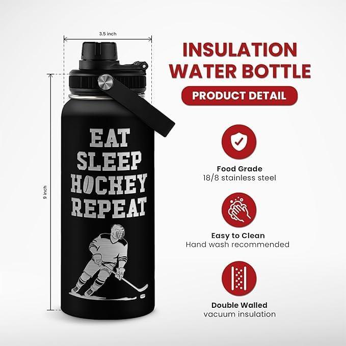 Botella de Agua Acero Inoxidable SANDJEST 0.95L Hockey