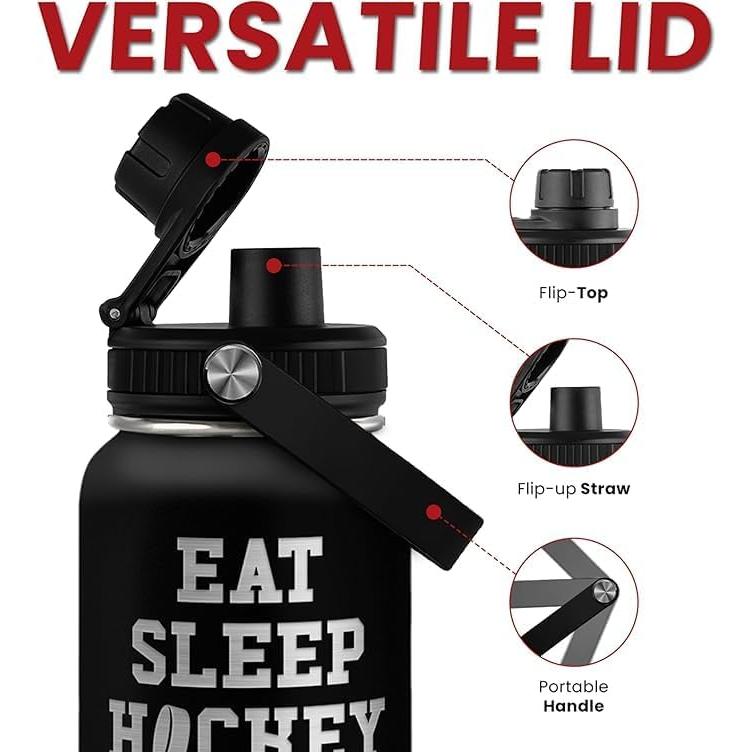 Botella de Agua Acero Inoxidable SANDJEST 0.95L Hockey