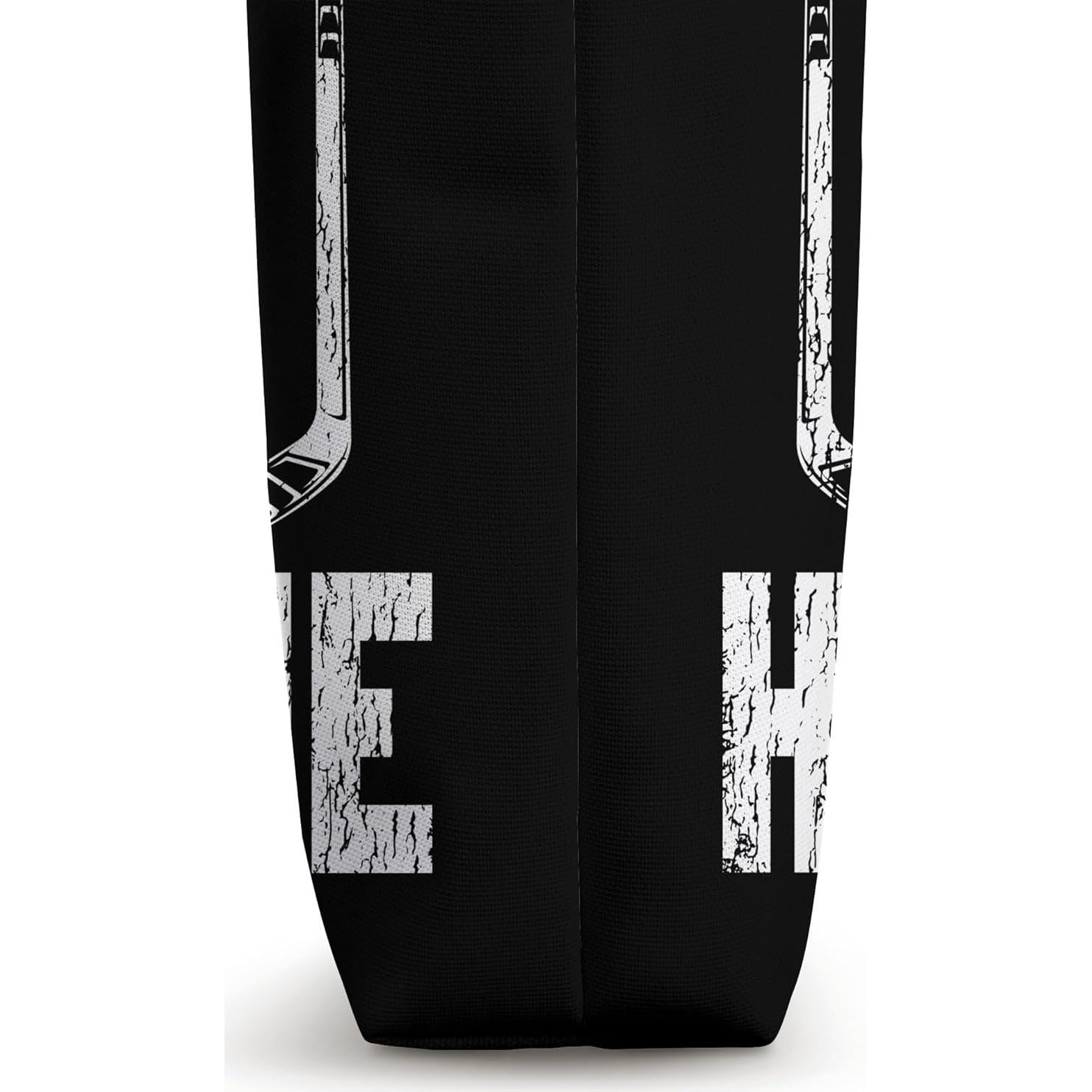 Bolsa Tote Vintage Hockey sobre Hielo Puck Off 40.64 cm