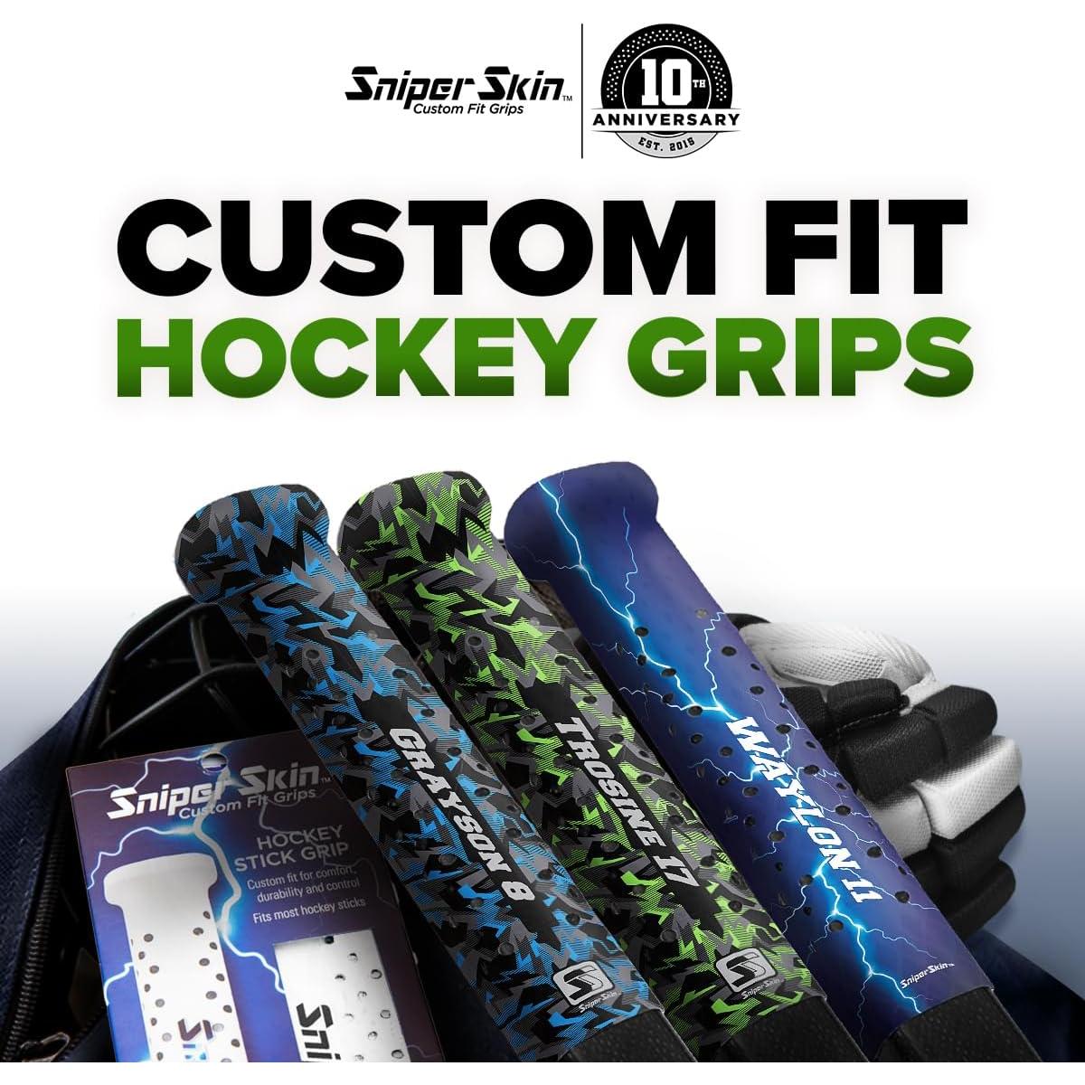 Agarre de Hockey Sniper Skin ICT - Ajustable, Duradero, 19.05 cm