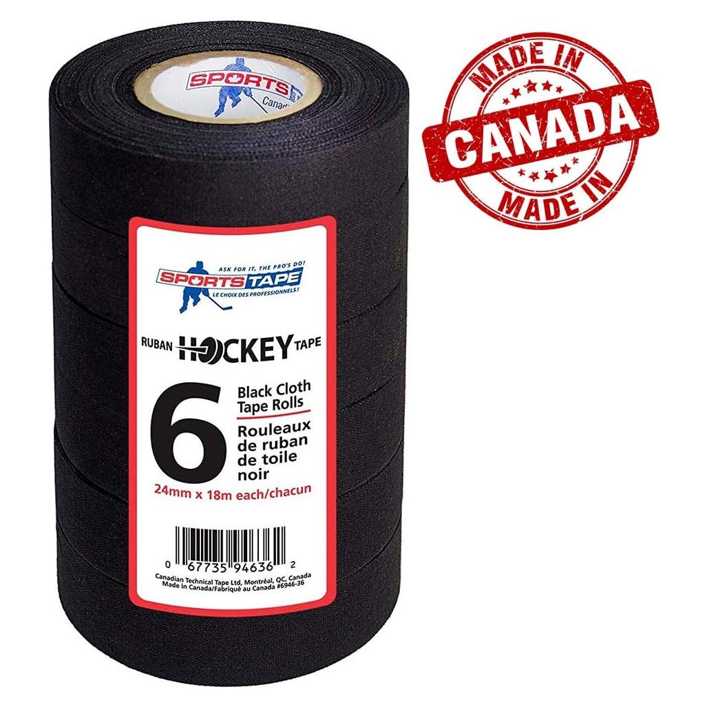 Cinta Deportiva Negra para Hockey Cinta Deportiva STP946-36 6 Rollos