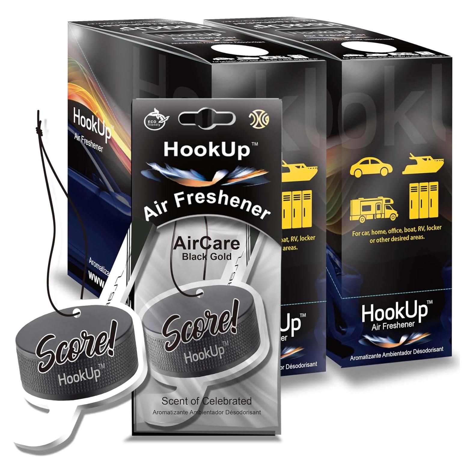 Ambientador de Coche HookUp - 50 Unidades Aroma Oro Negro