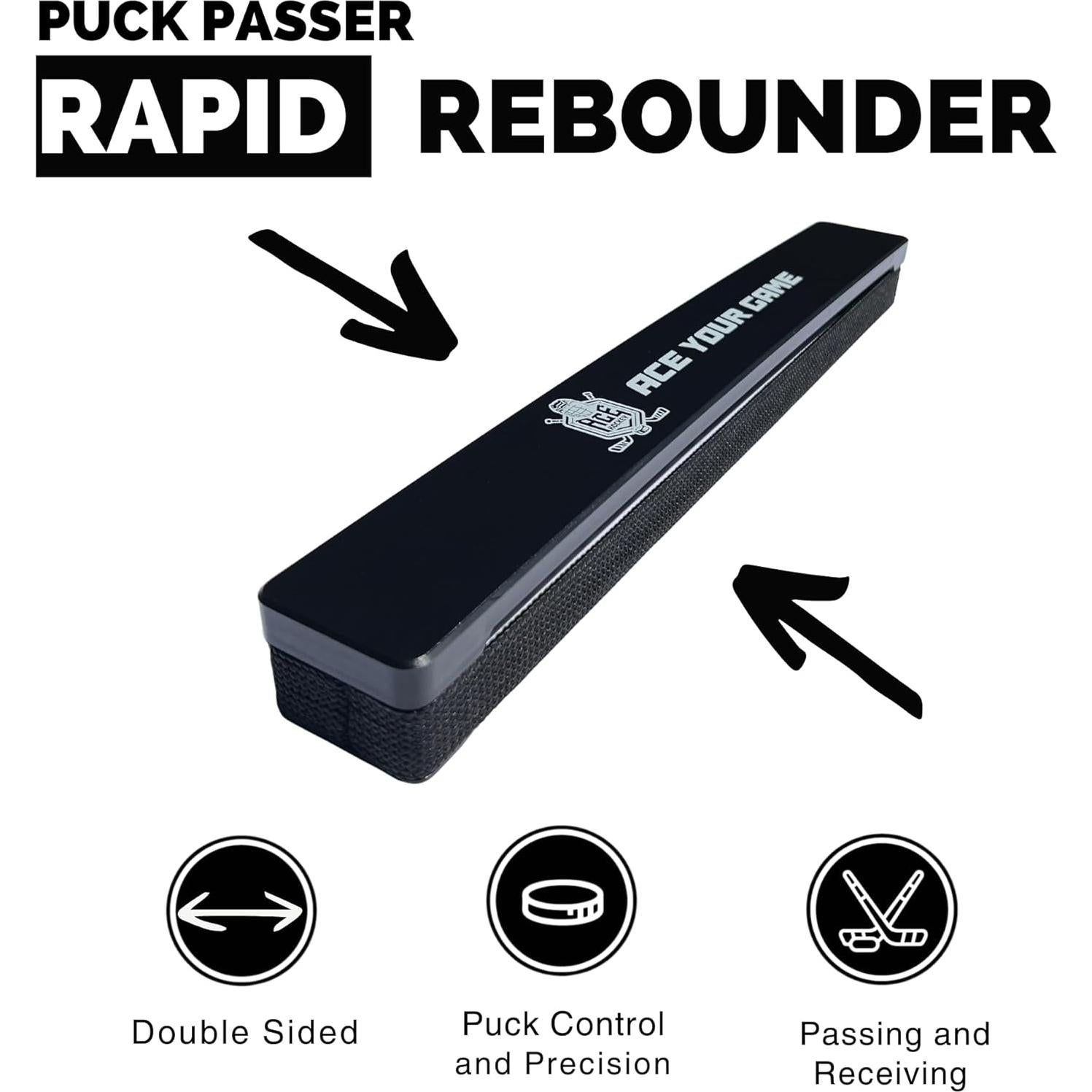 Pad de Tiro 76x152 cm ACE HOCKEY con Rebotador Rápido