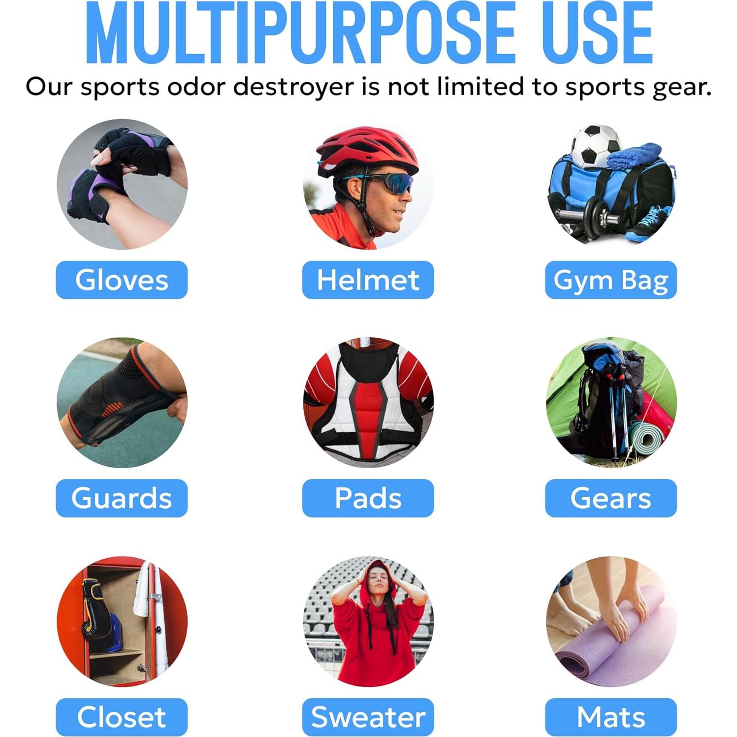 Spray Desodorante Captodor 1000 ml - Eliminador de Olores para Equipos Deportivos