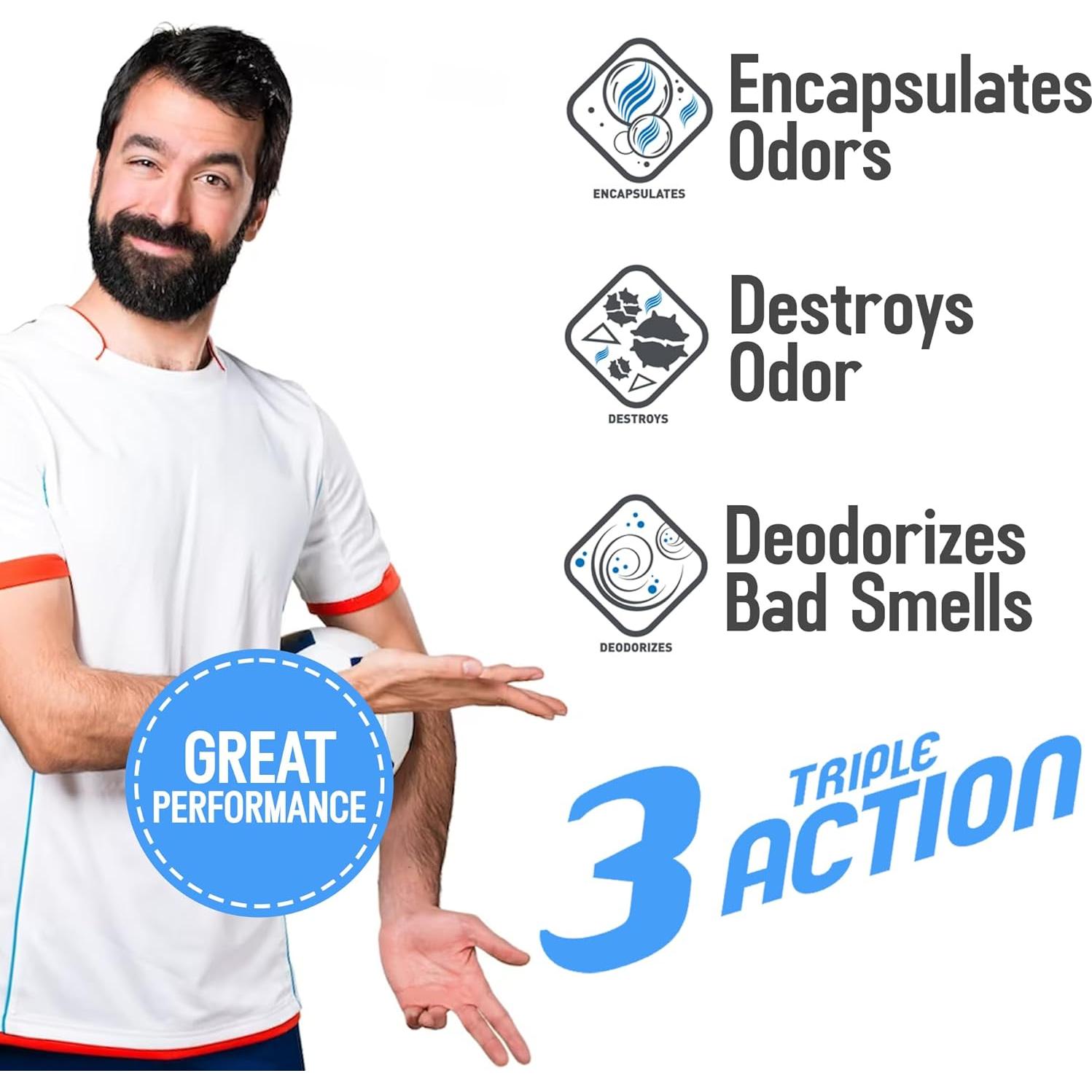 Spray Desodorante Captodor 1000 ml - Eliminador de Olores para Equipos Deportivos