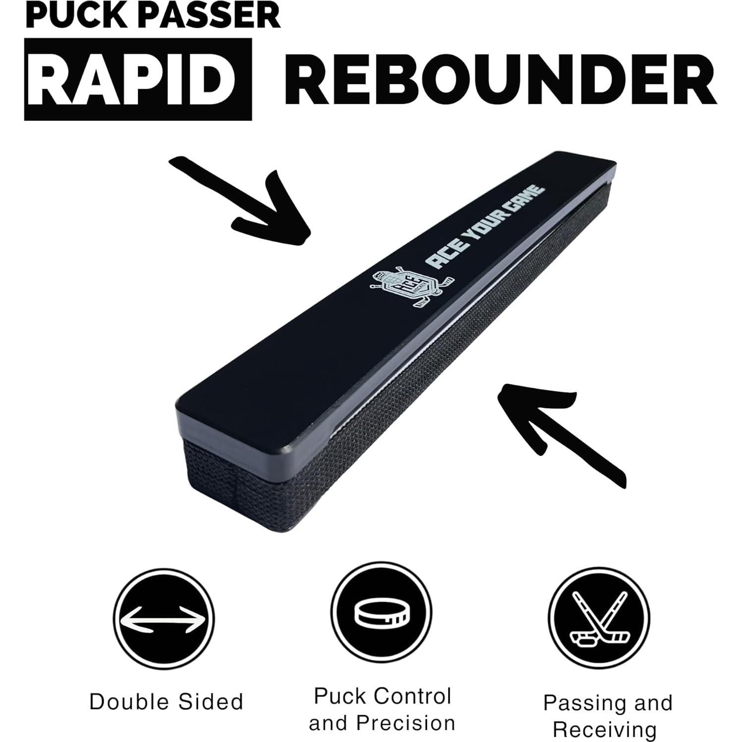 Pad de Tiro 76 x 152 cm ACE HOCKEY con Rebotador