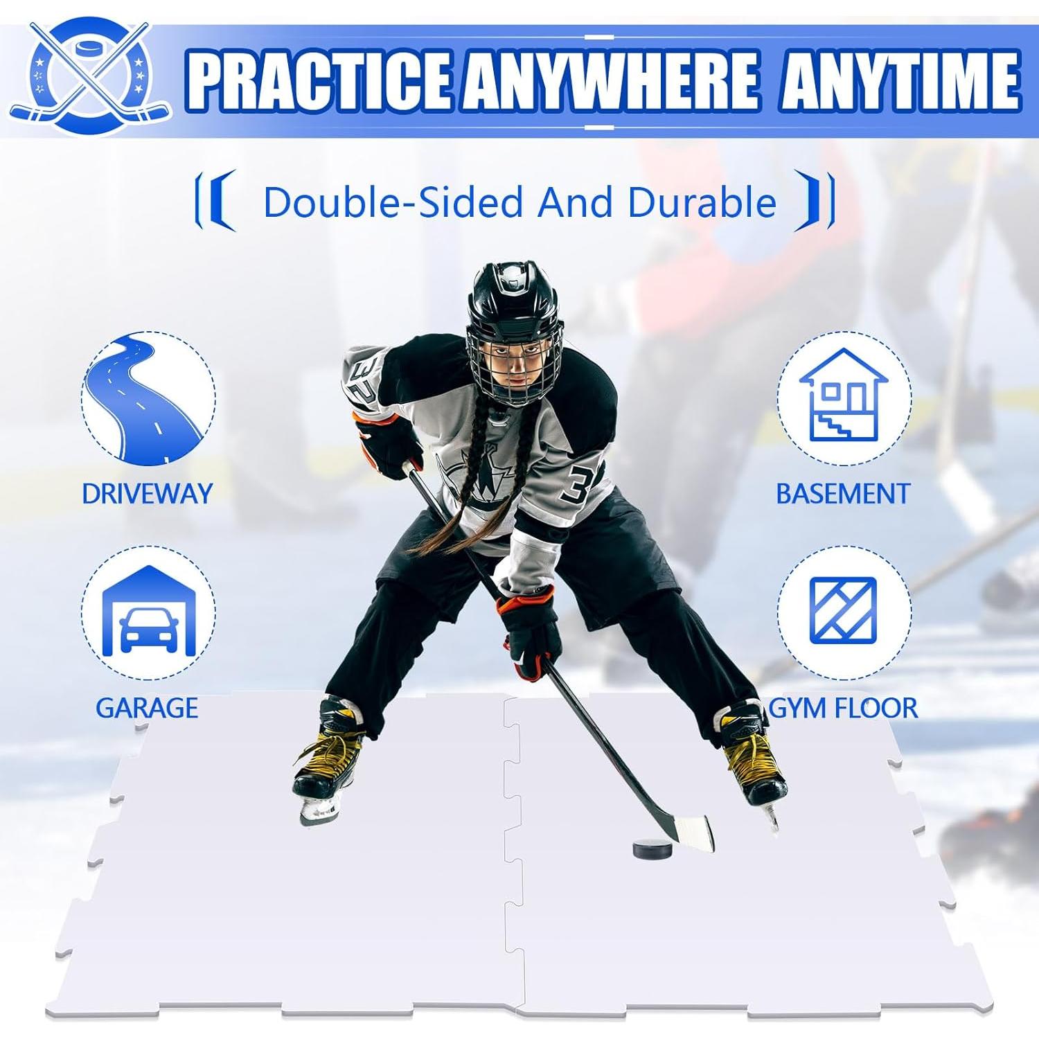 Baldosas de Hielo Sintéticas Maasechs para Hockey 19x38 cm