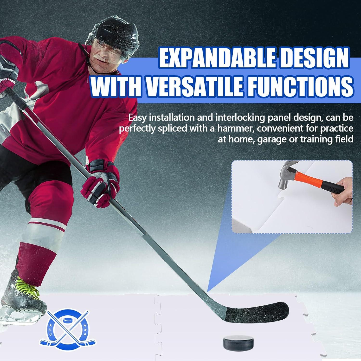 Baldosas de Hielo Sintéticas Maasechs para Hockey 19x38 cm