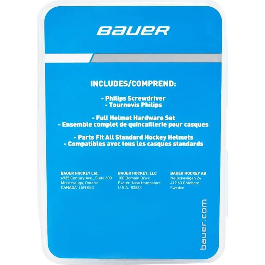 Kit de Reparación de Casco de Hockey Bauer - 22 Piezas y Estuche