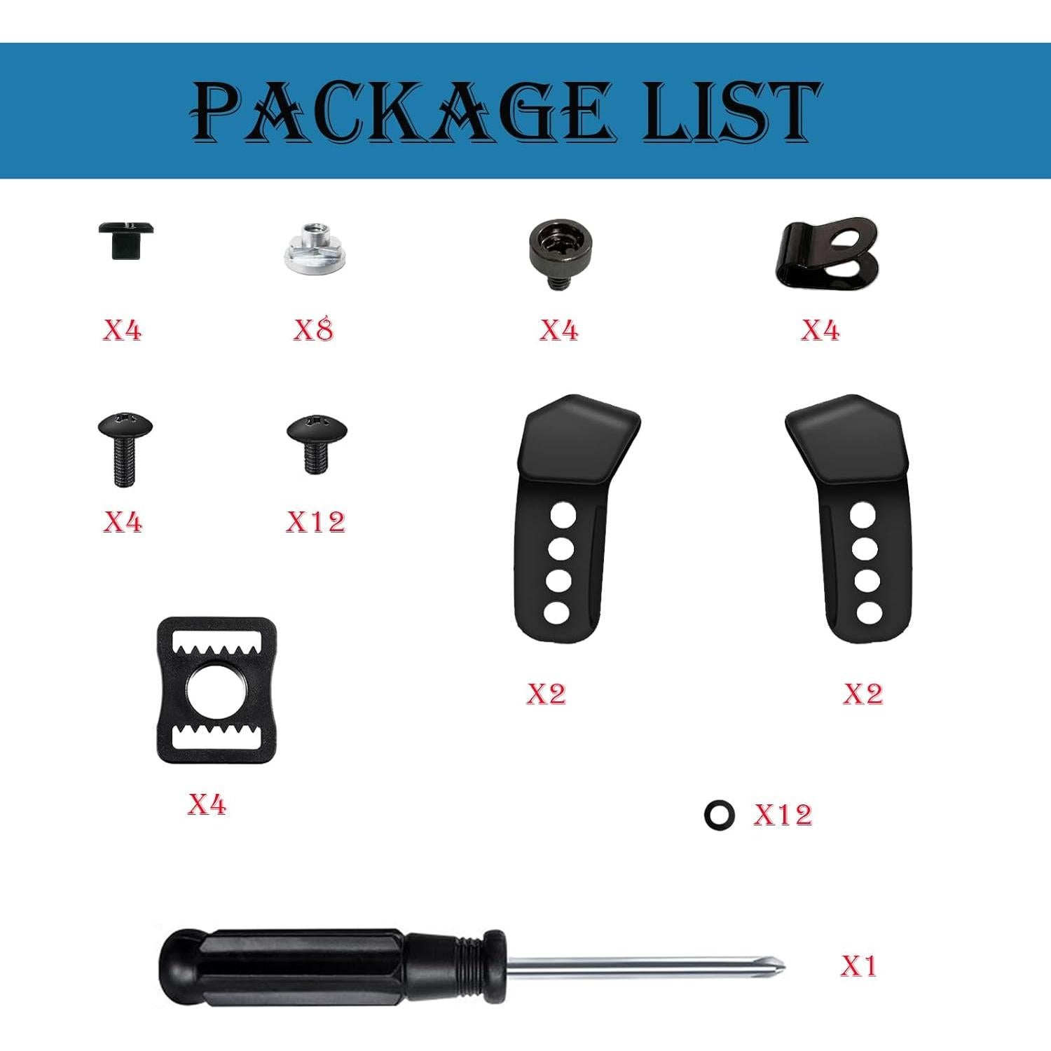 Kit de Reparación de Casco de Hockey Fortunemee 44 Piezas