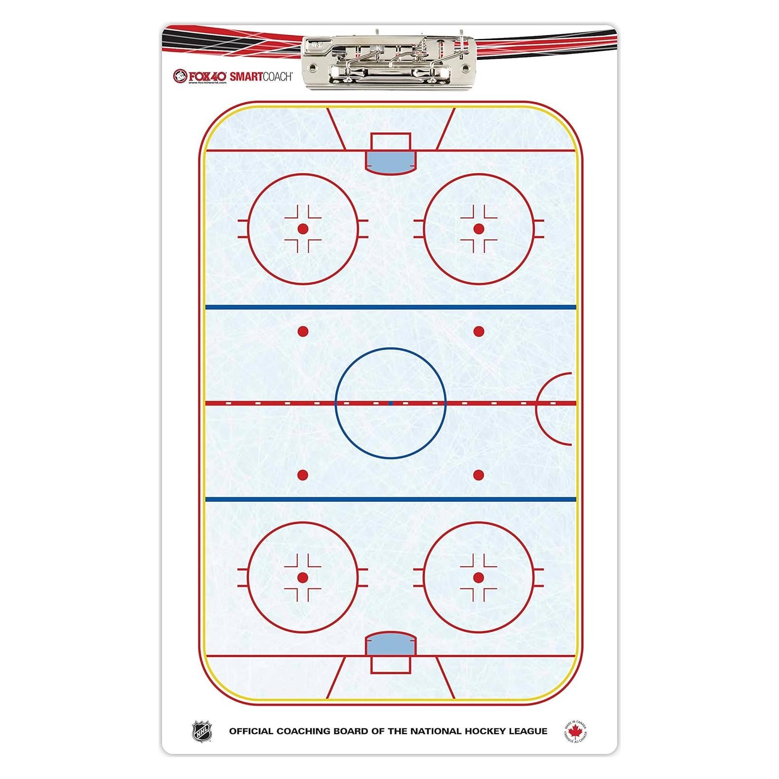 Pizarra SmartCoach Pro Fox 40 para Hockey sobre Hielo