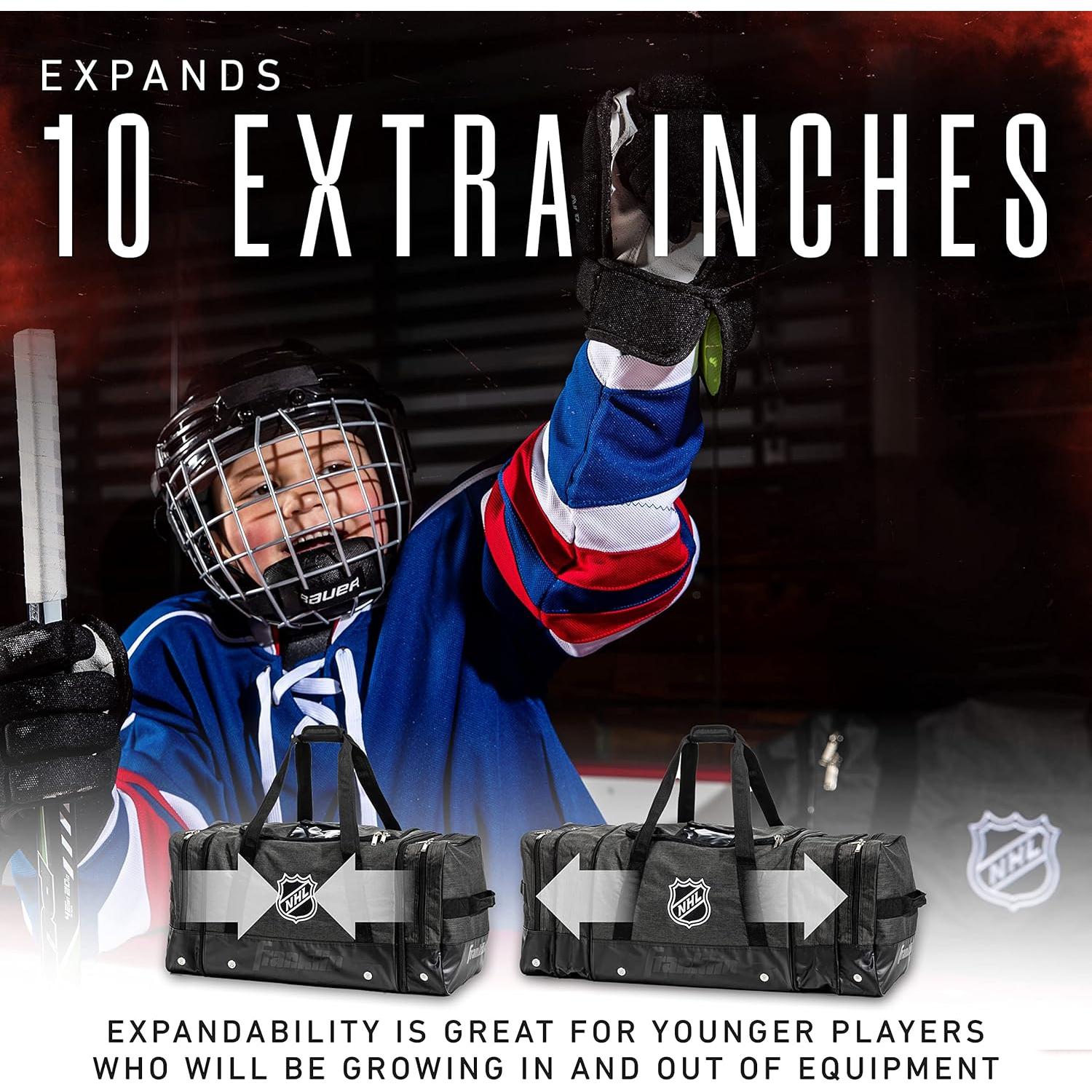 Bolsa de Duffle de Hockey Franklin Sports NHL - 99x36x38cm