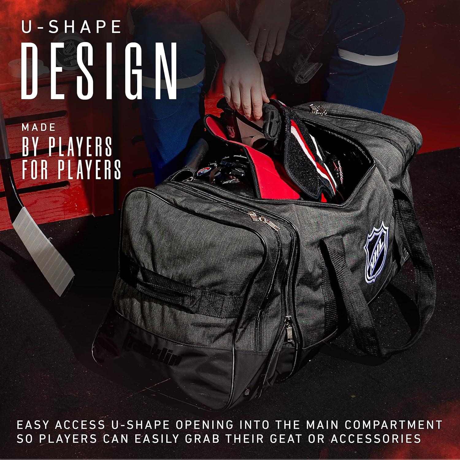 Bolsa de Duffle de Hockey Franklin Sports NHL - 99x36x38cm