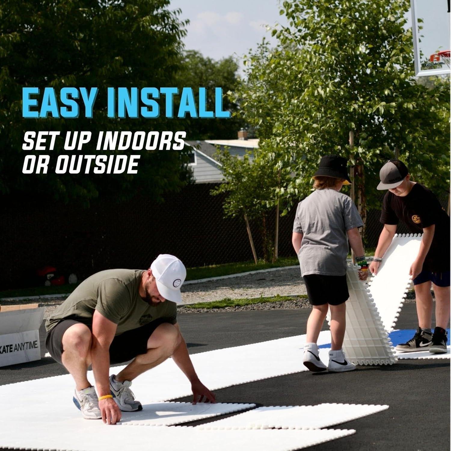 Hielo Sintético Skate Anytime para Hockey - 4 Paneles 1.16 m²