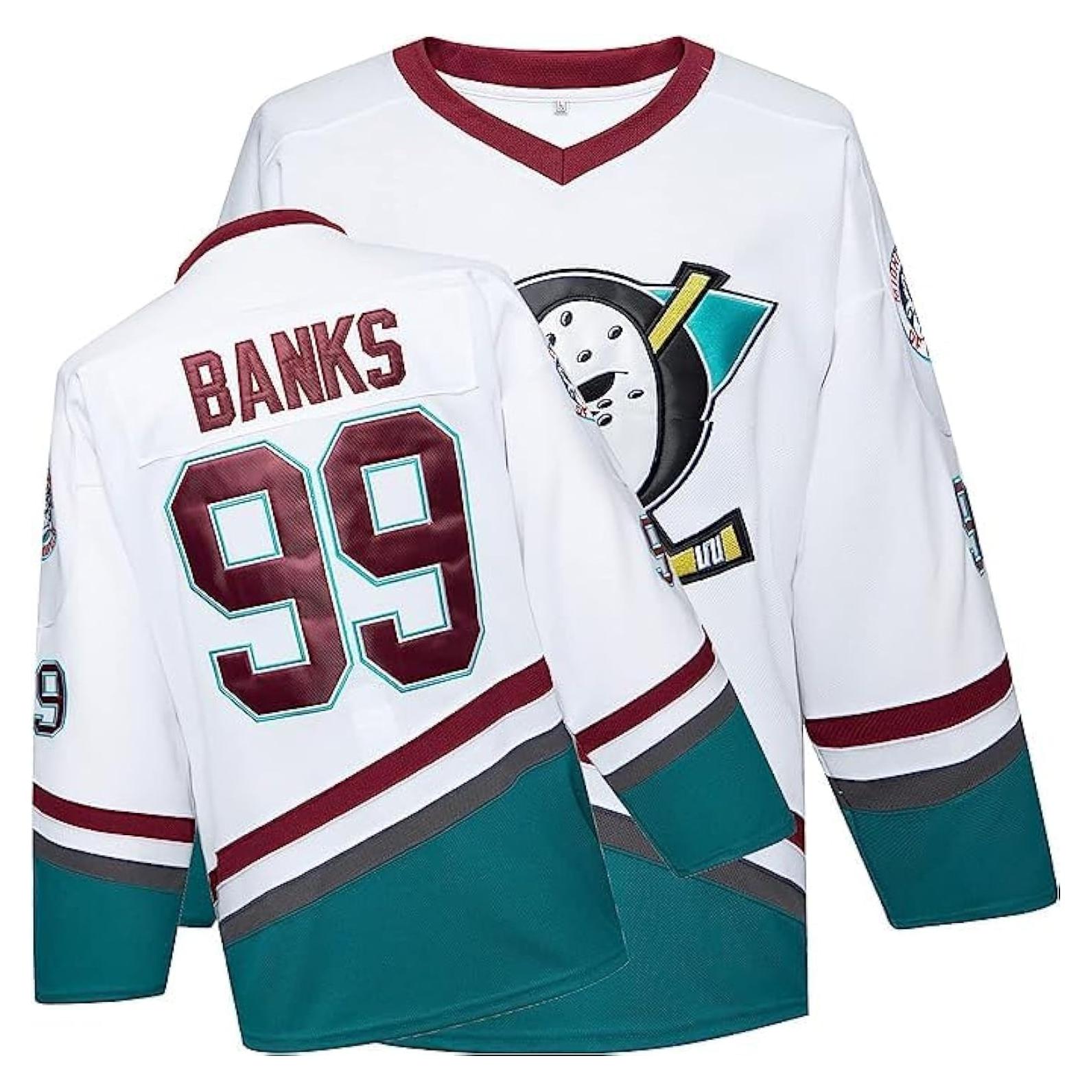 Jersey de Hockey sobre Hielo Patos Poderosos Charlie Conway #96