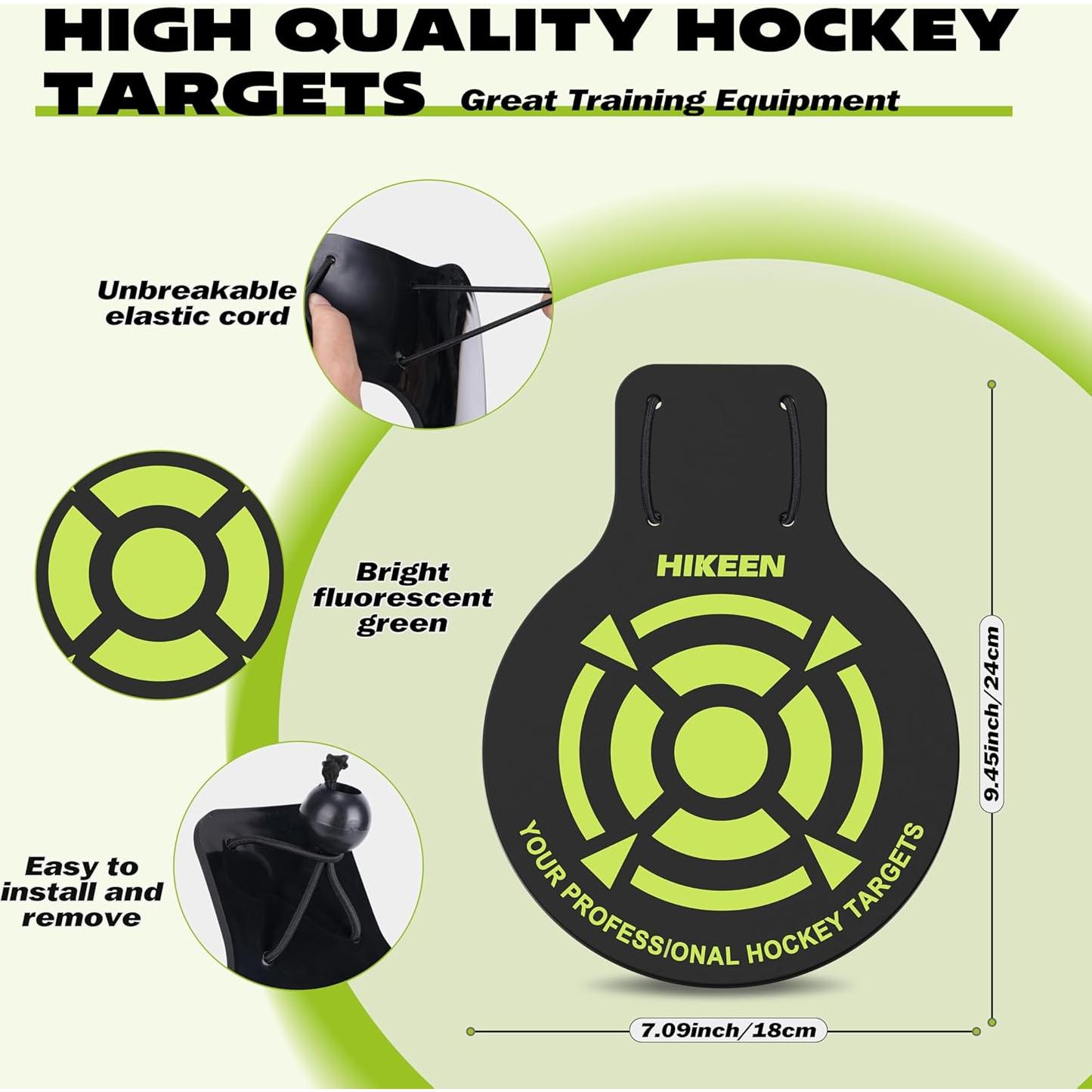 Objetivos de Hockey Hikeen 4 Pcs PVC 5mm para Entrenamiento