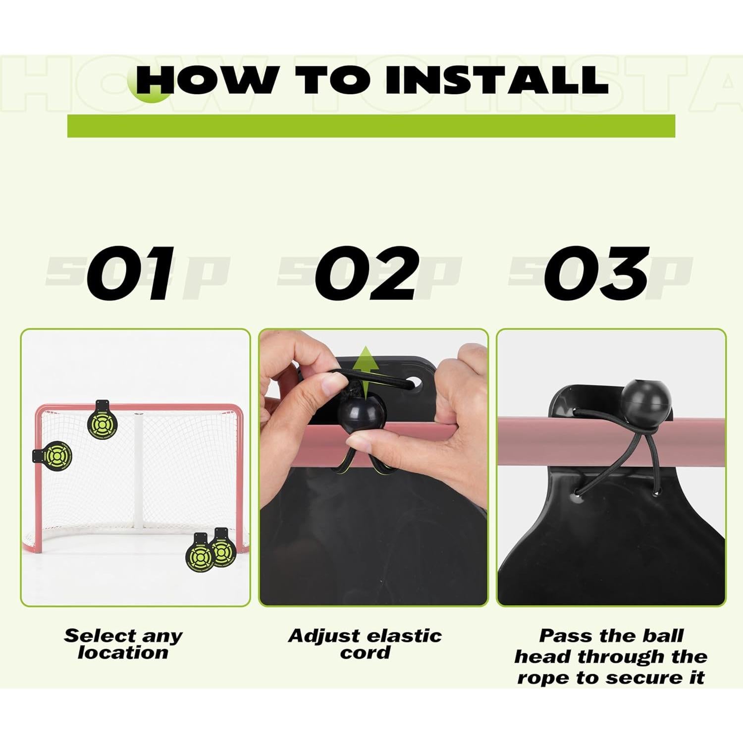 Objetivos de Hockey Hikeen 4 Pcs PVC 5mm para Entrenamiento