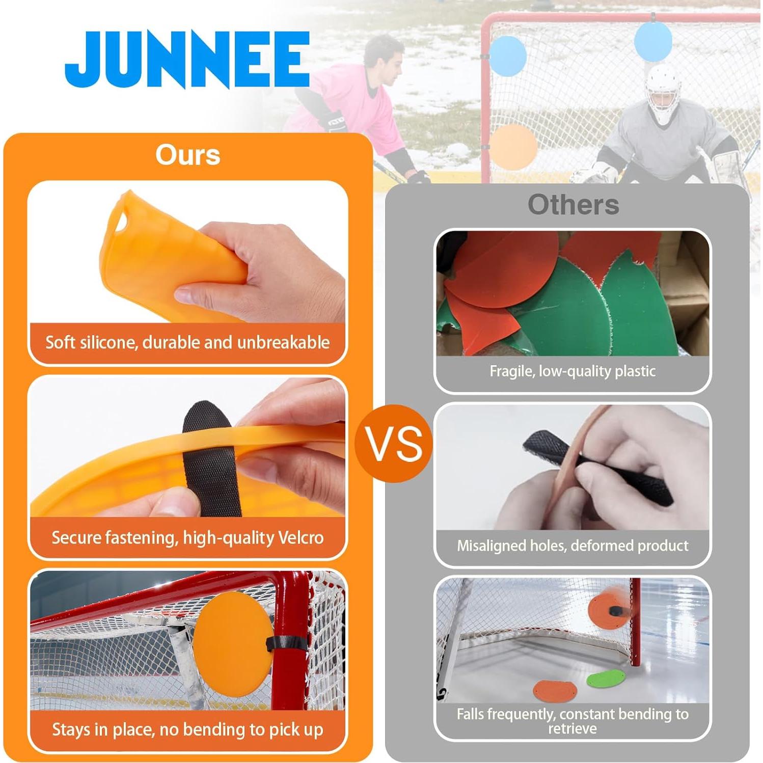 Discos de Objetivo de Tiro de Silicona JUNNEE 2x15.24cm