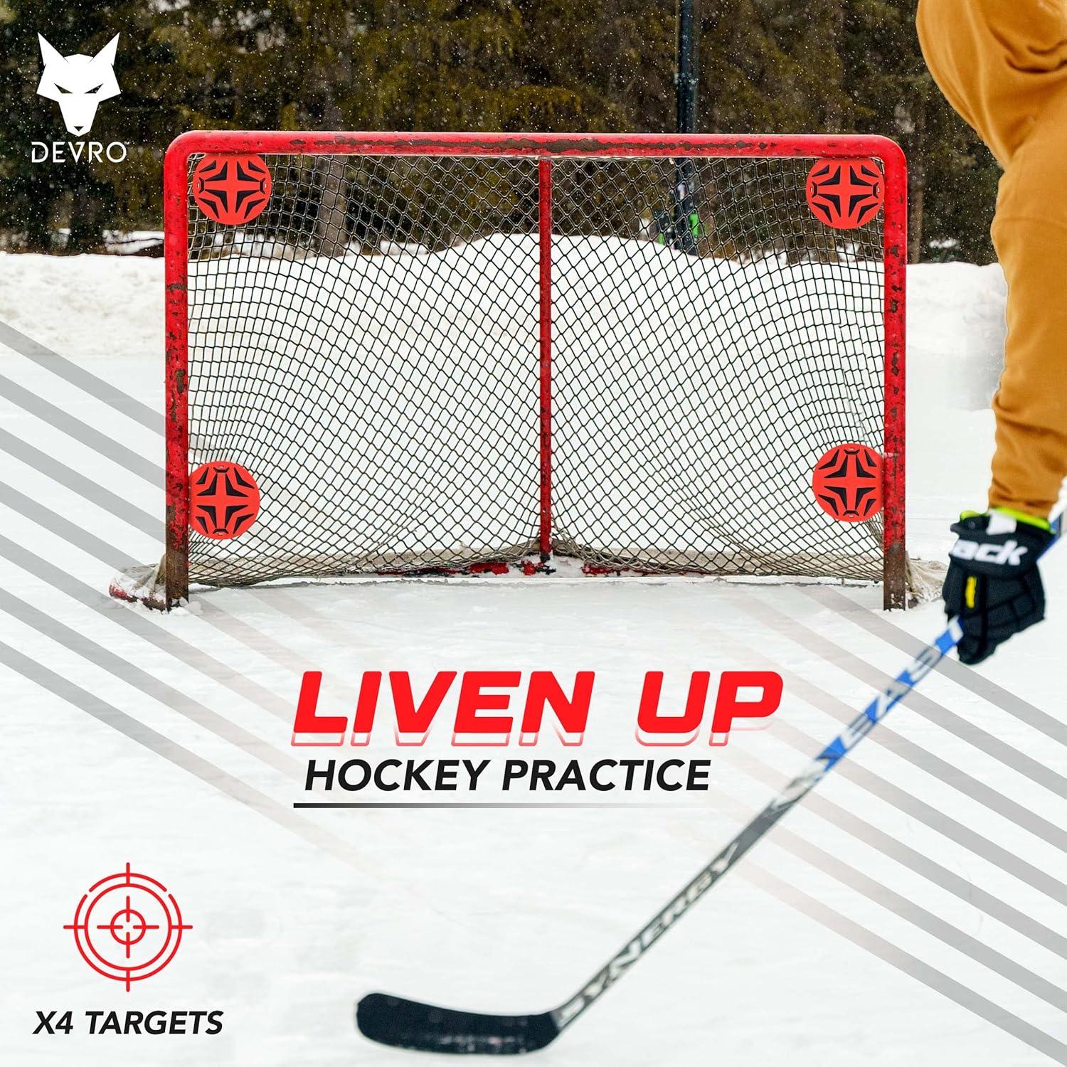 Objetivos de Hockey Magnéticos Devro Sharpshooter - 4 Piezas