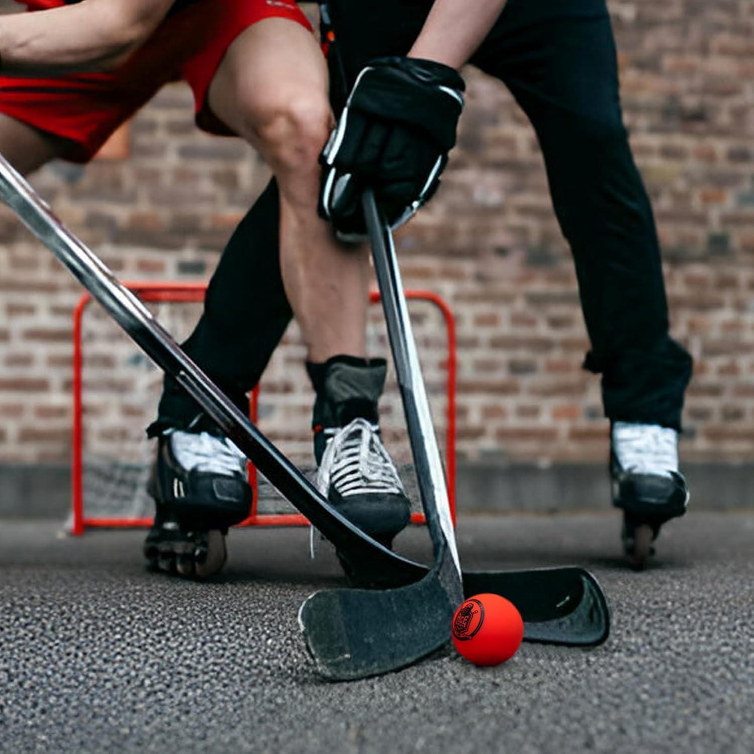 Bolas de Hockey Callejero ACE HOCKEY - Paquete de 3 PVC Naranja