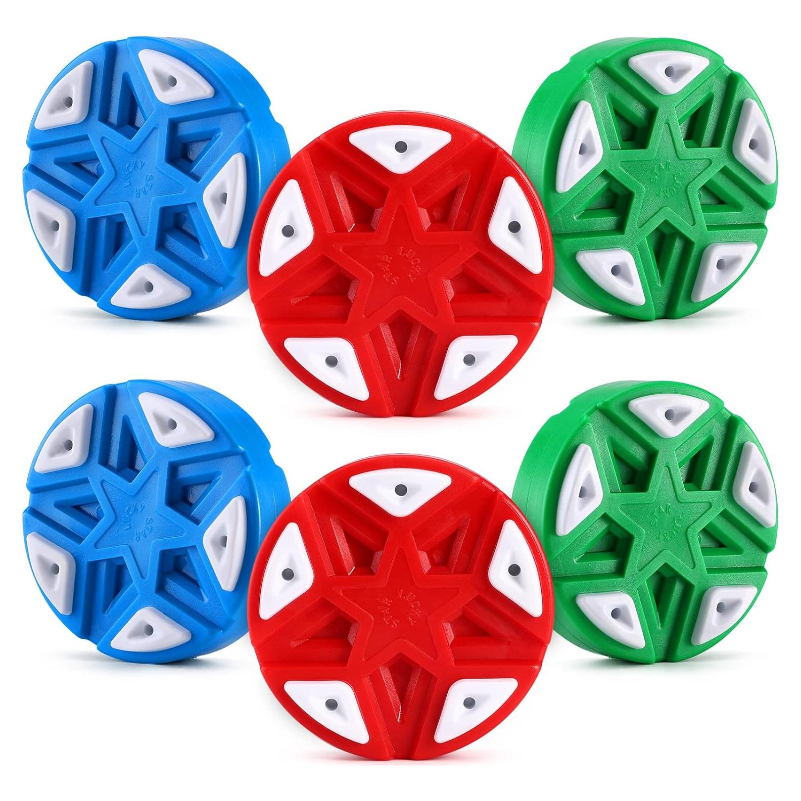 Packs de 6 Pucks de Hockey TOBWOLF para Entrenamiento Exterior